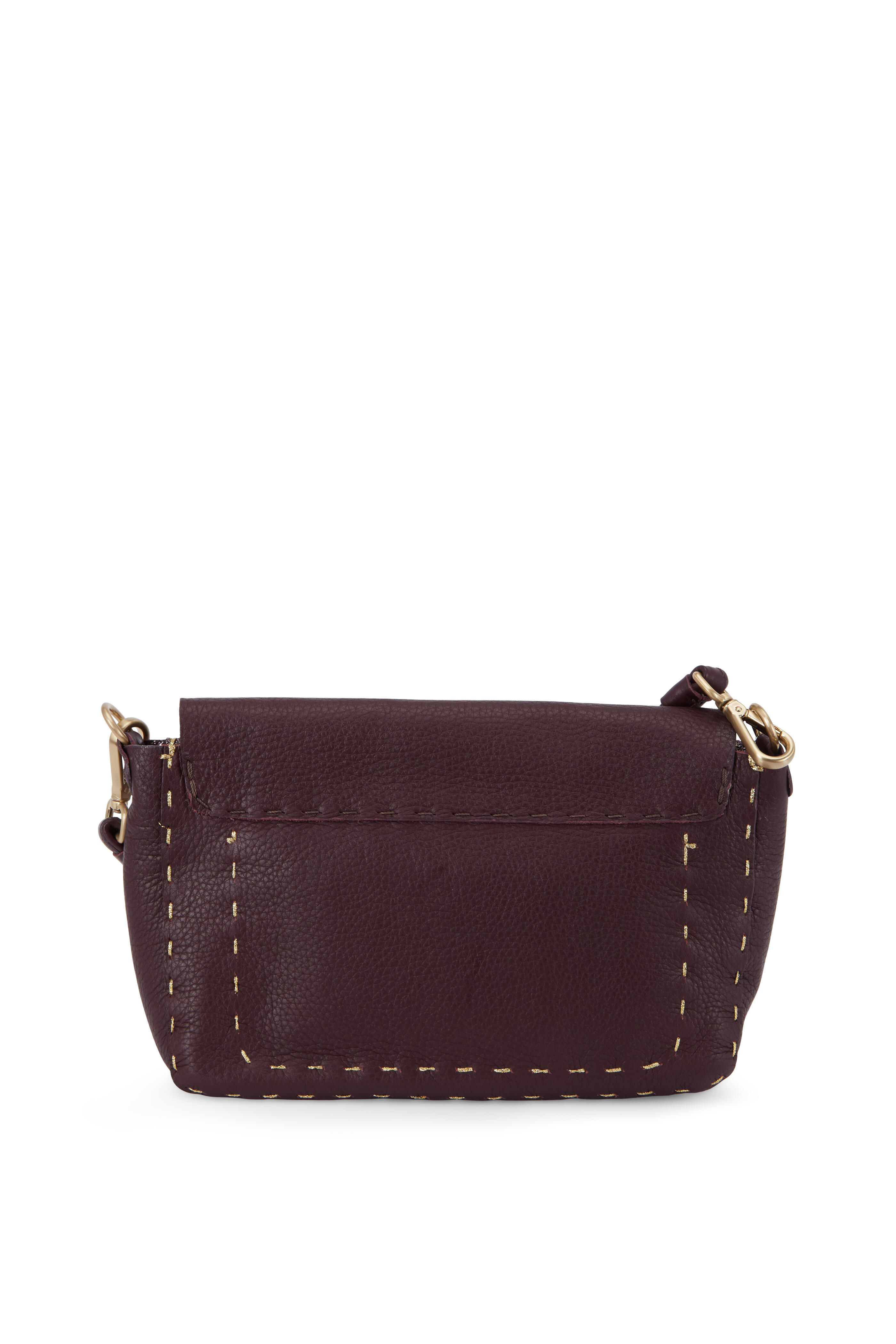 Henry Beguelin - Pochette Simply Band Wine Small Shoulder Bag