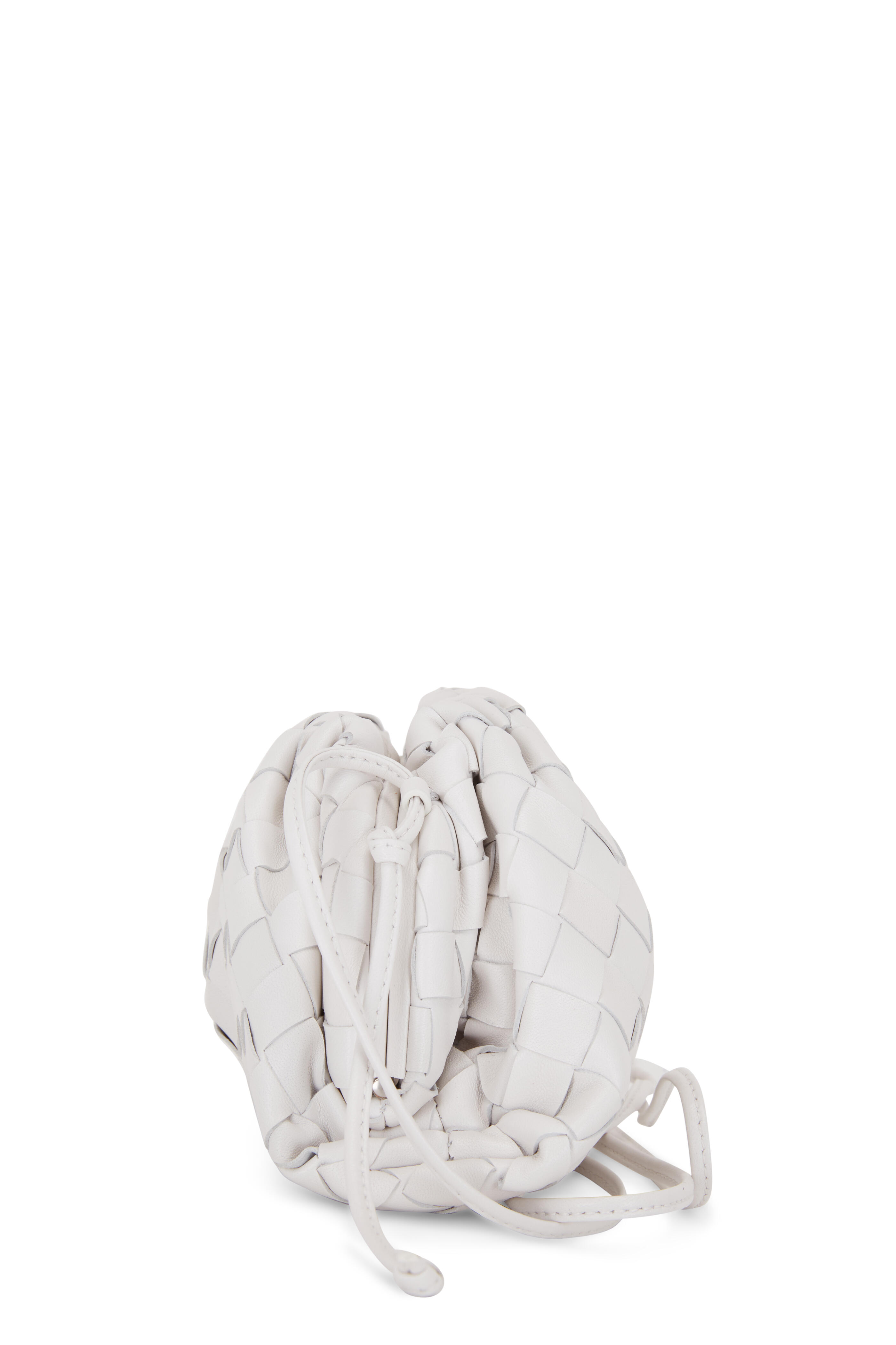 Bottega Veneta - White Interciatto Pouch Small Crossbody