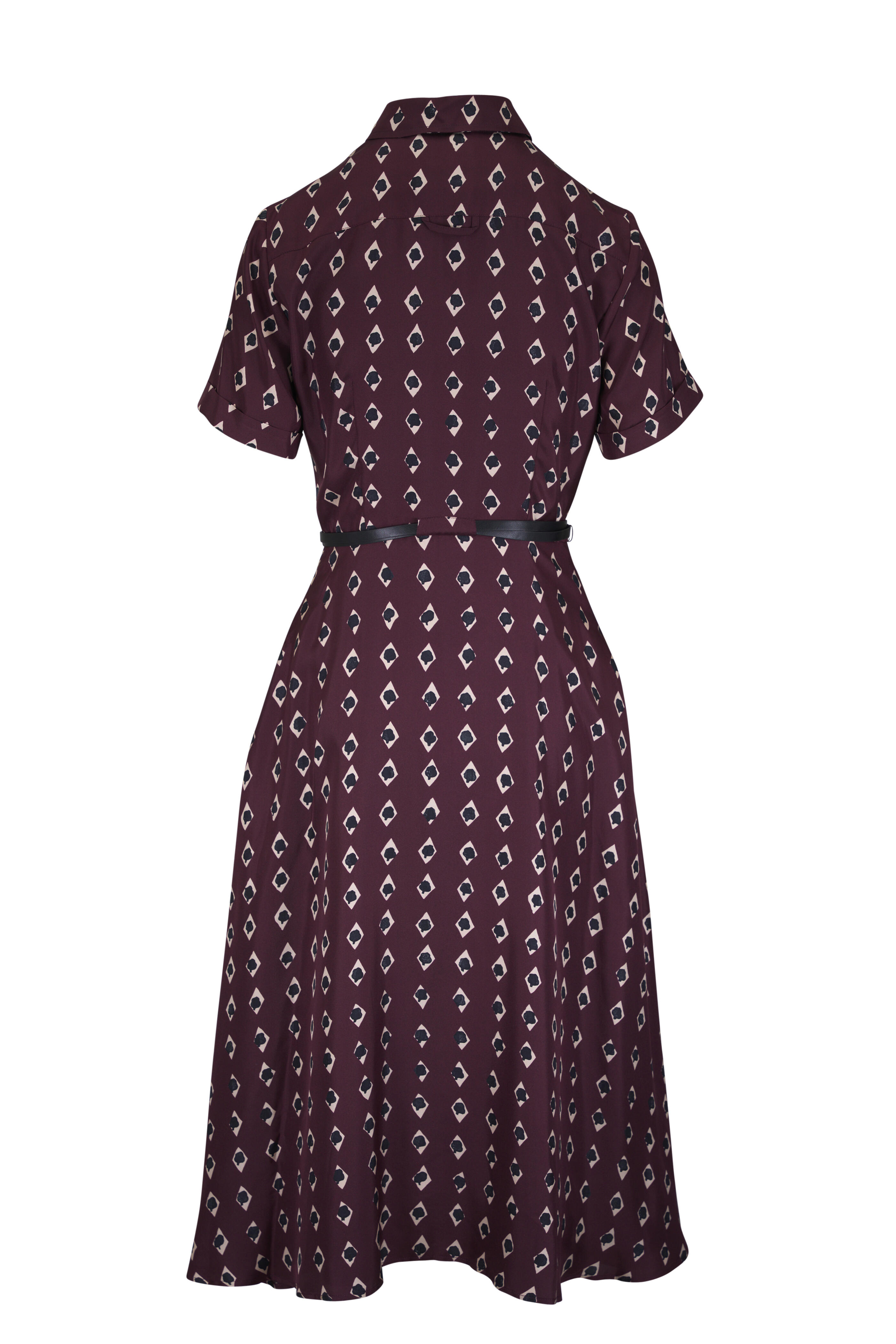 Altuzarra - Kiera Deep Cherry Diamond Silk Dress - view 4