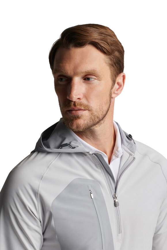 Peter Millar - Crown Flex Adapt British Gray Half-Zip Hoodie