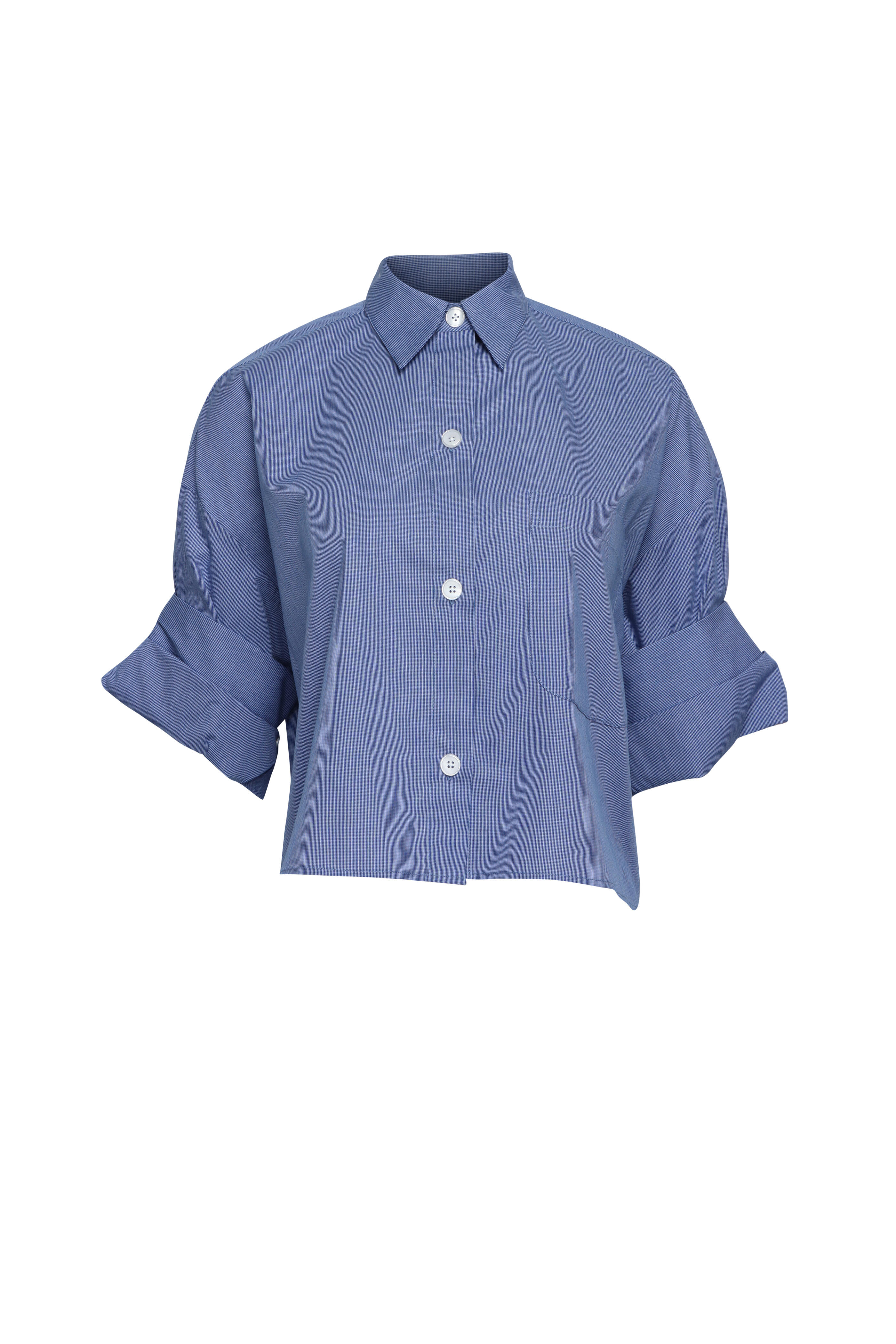 TWP - Next Ex White & Navy Shirt