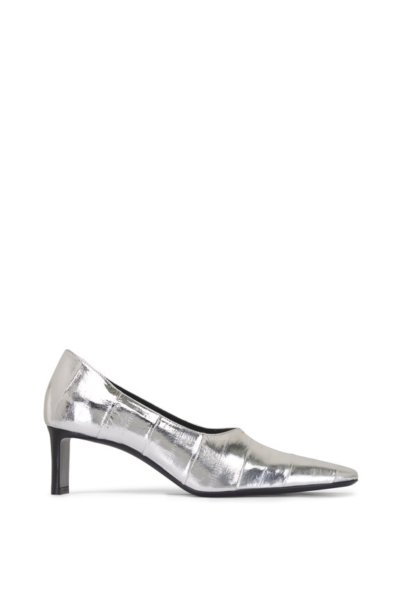 Khaite Cecilia Silver Leather Pump, 50mm - view 3