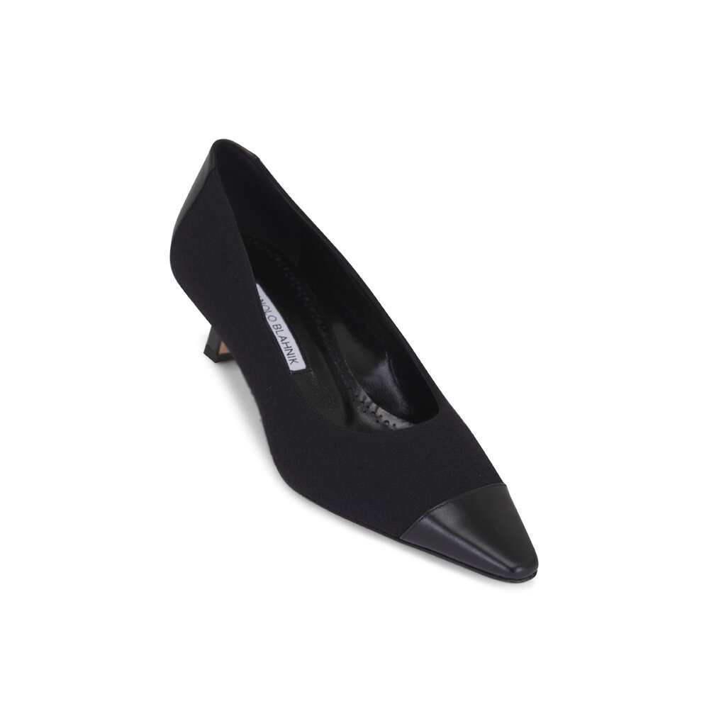 MANOLO BLAHNIK ブラックレースミュール セール】マノロブラニク MANOLO BLAHNIK MANOLO BLAHNIK