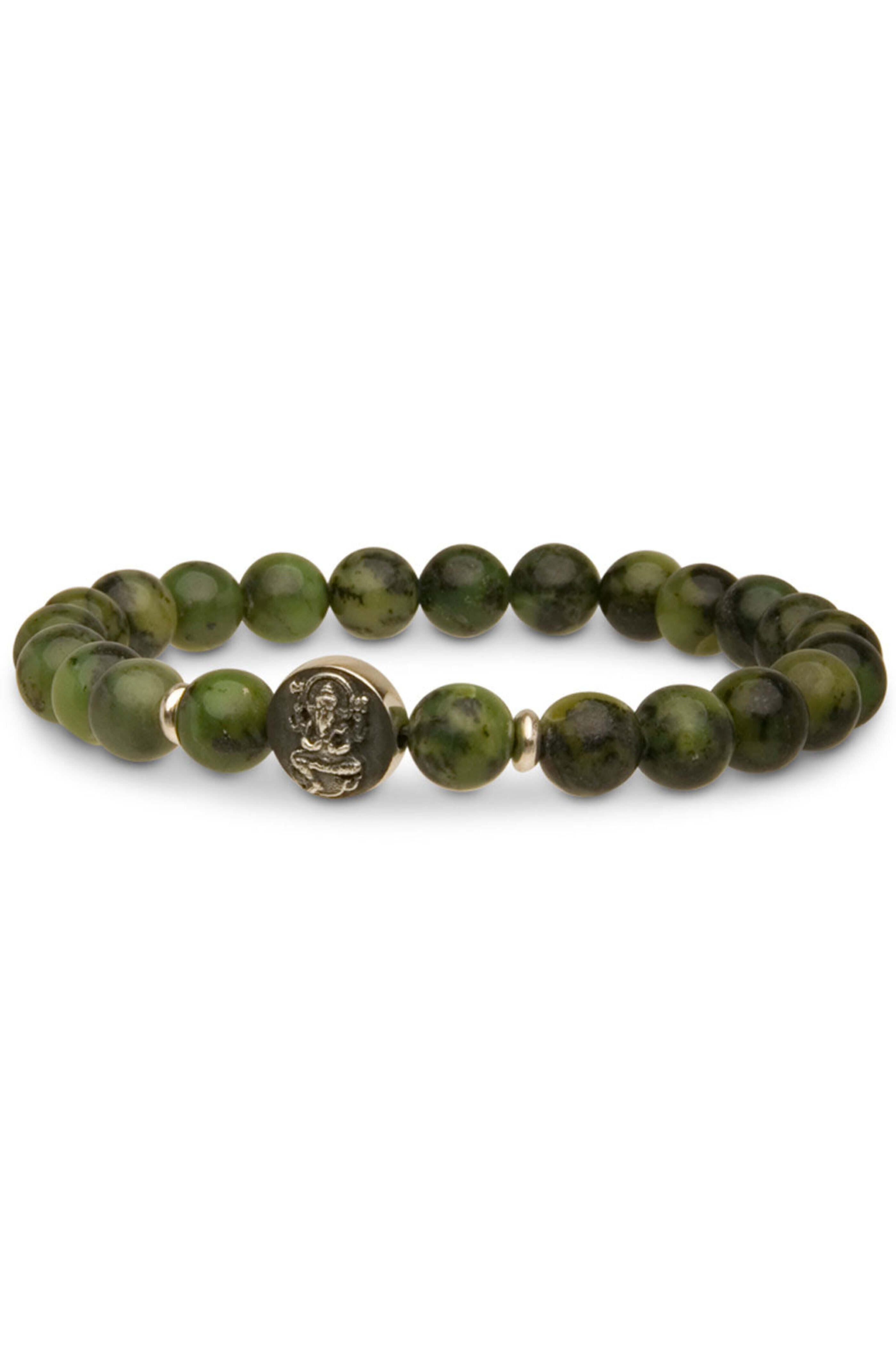 Spivey - Jade & Sterling Ganesh Bracelet