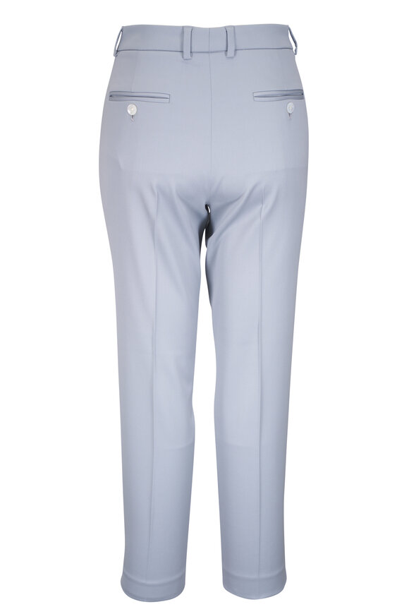 Kiton - Light Blue Stretch Wool Pant