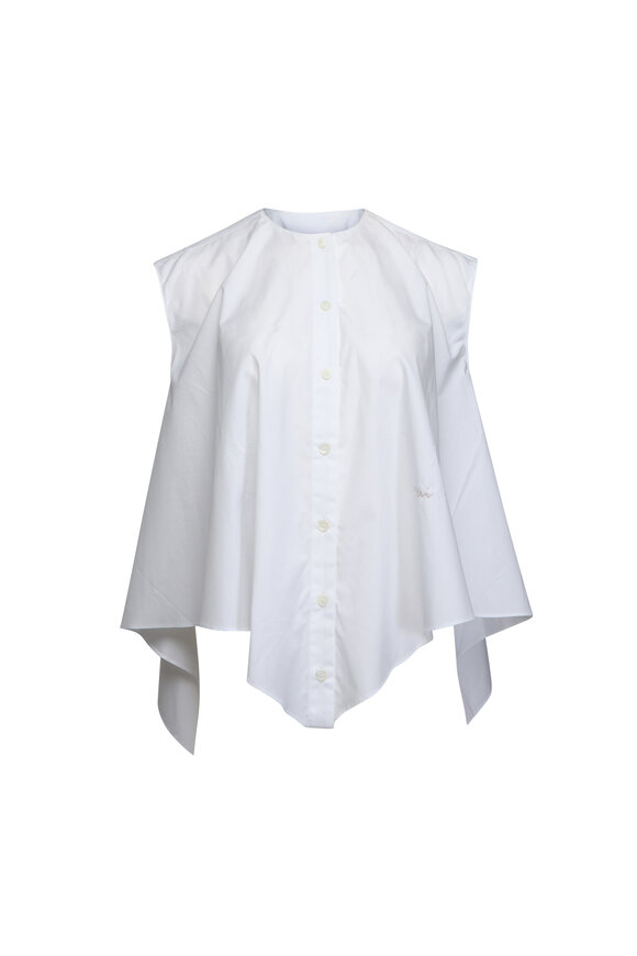 Marni Lily White Sleeveless Trapeze Blouse