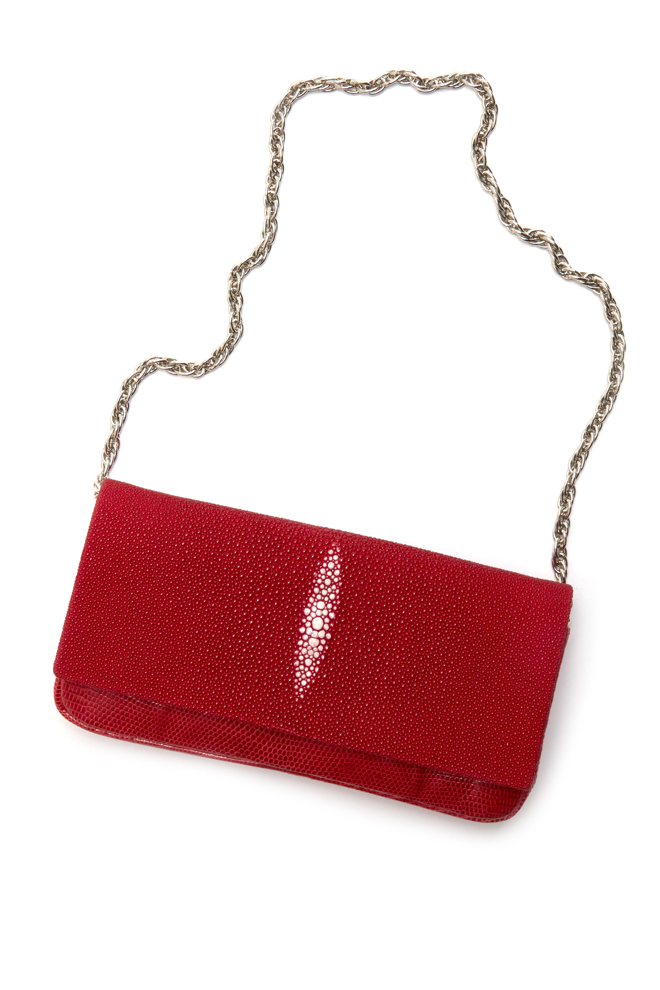 Daniella Ortiz - Kate Red Stingray Clutch
