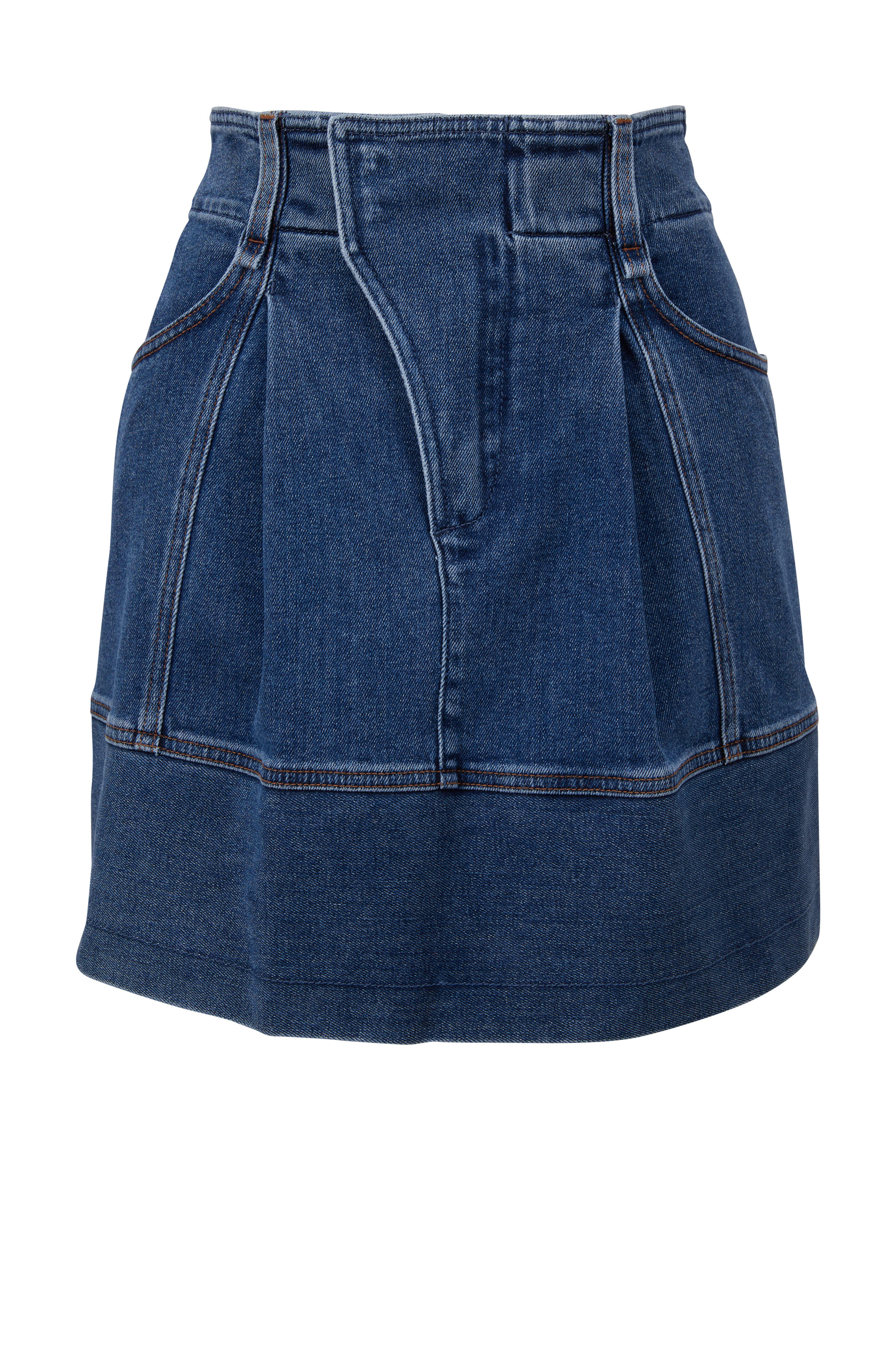 Chloé - Moonlight Blue Denim Mini Skirt | Mitchell Stores