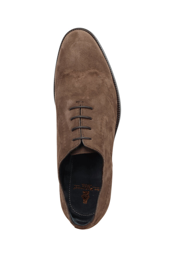 Scarpe di Bianco Sirmione Dark Brown Suede Lace Up - view 4