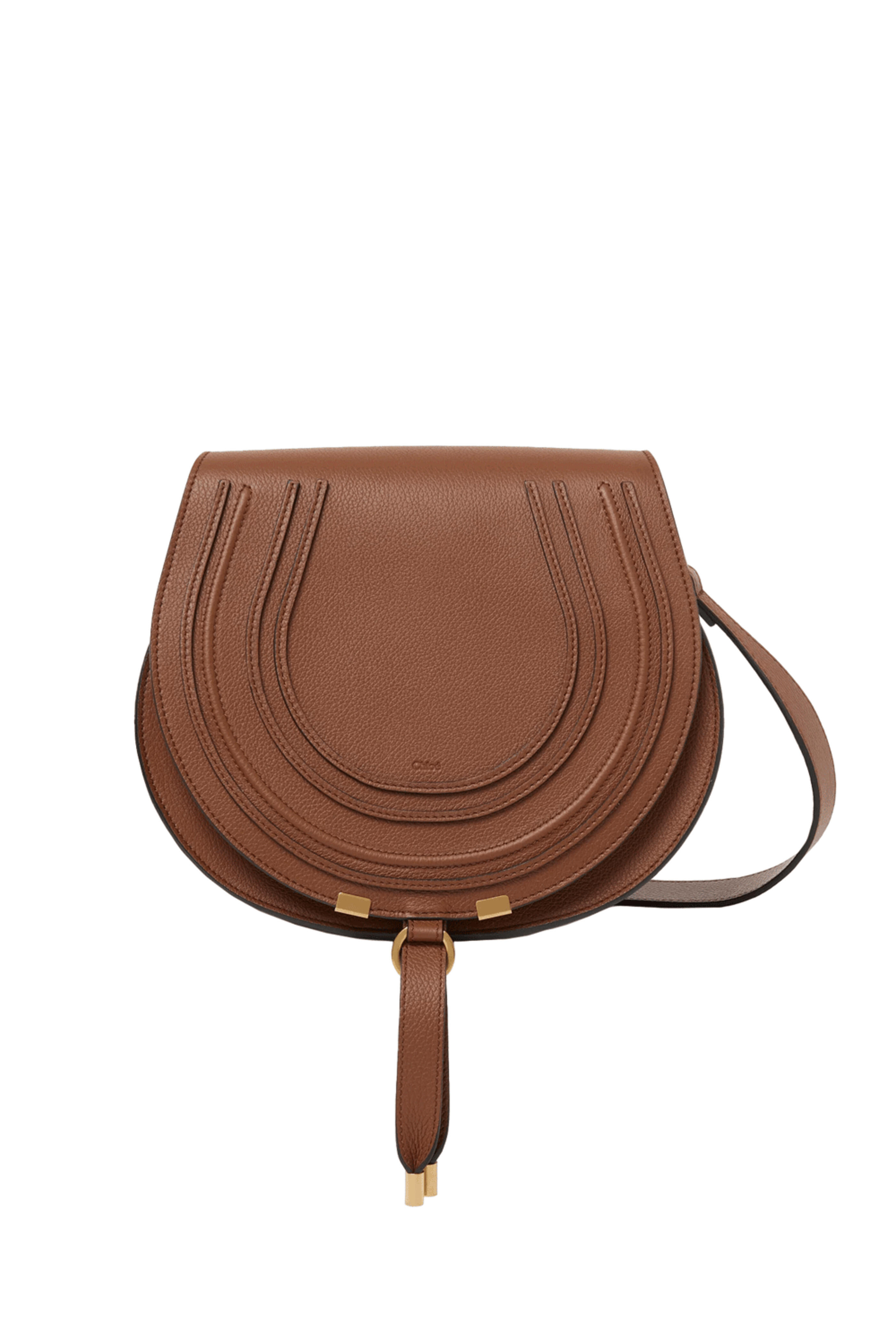 Chloé - Marcie Tan Leather Saddle Bag