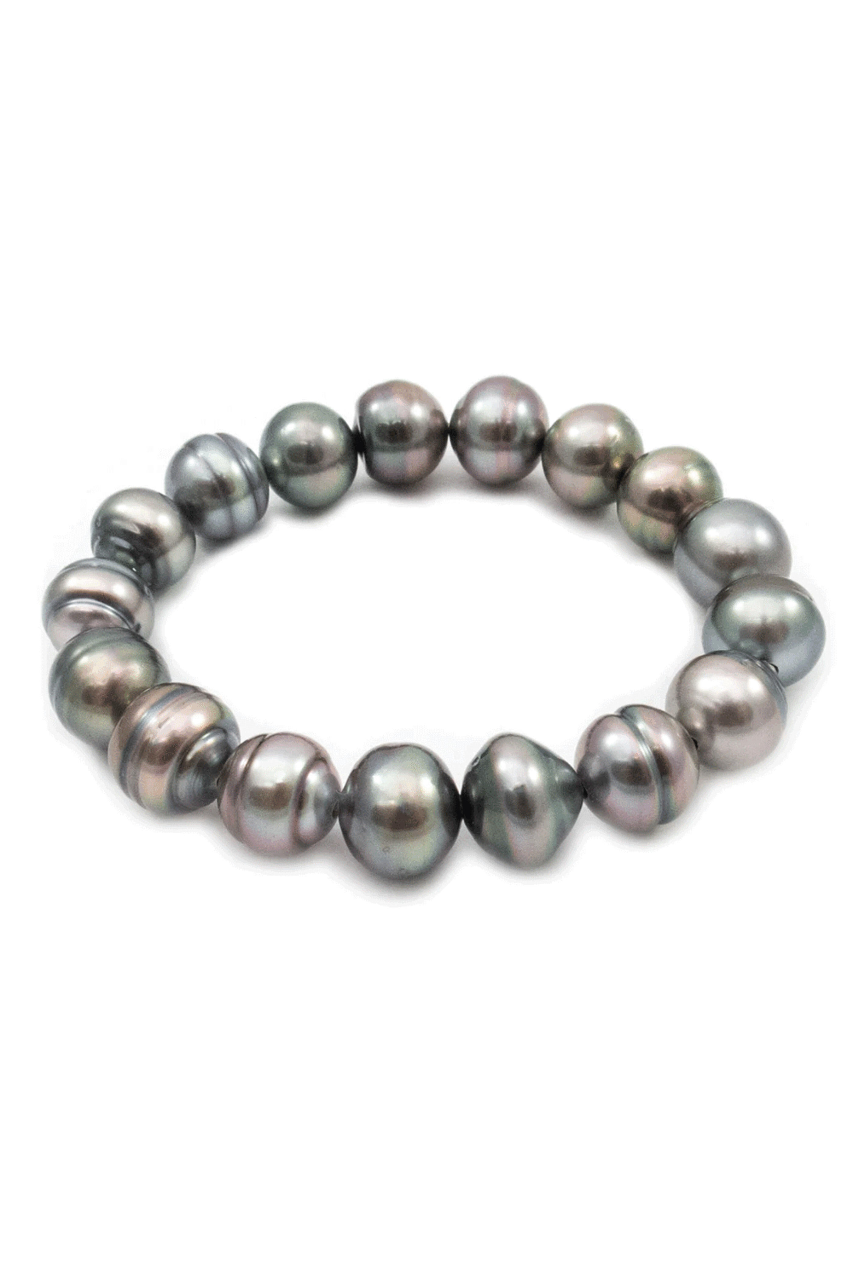Samira 13 - Tahitian Pearl Stretch Bracelet