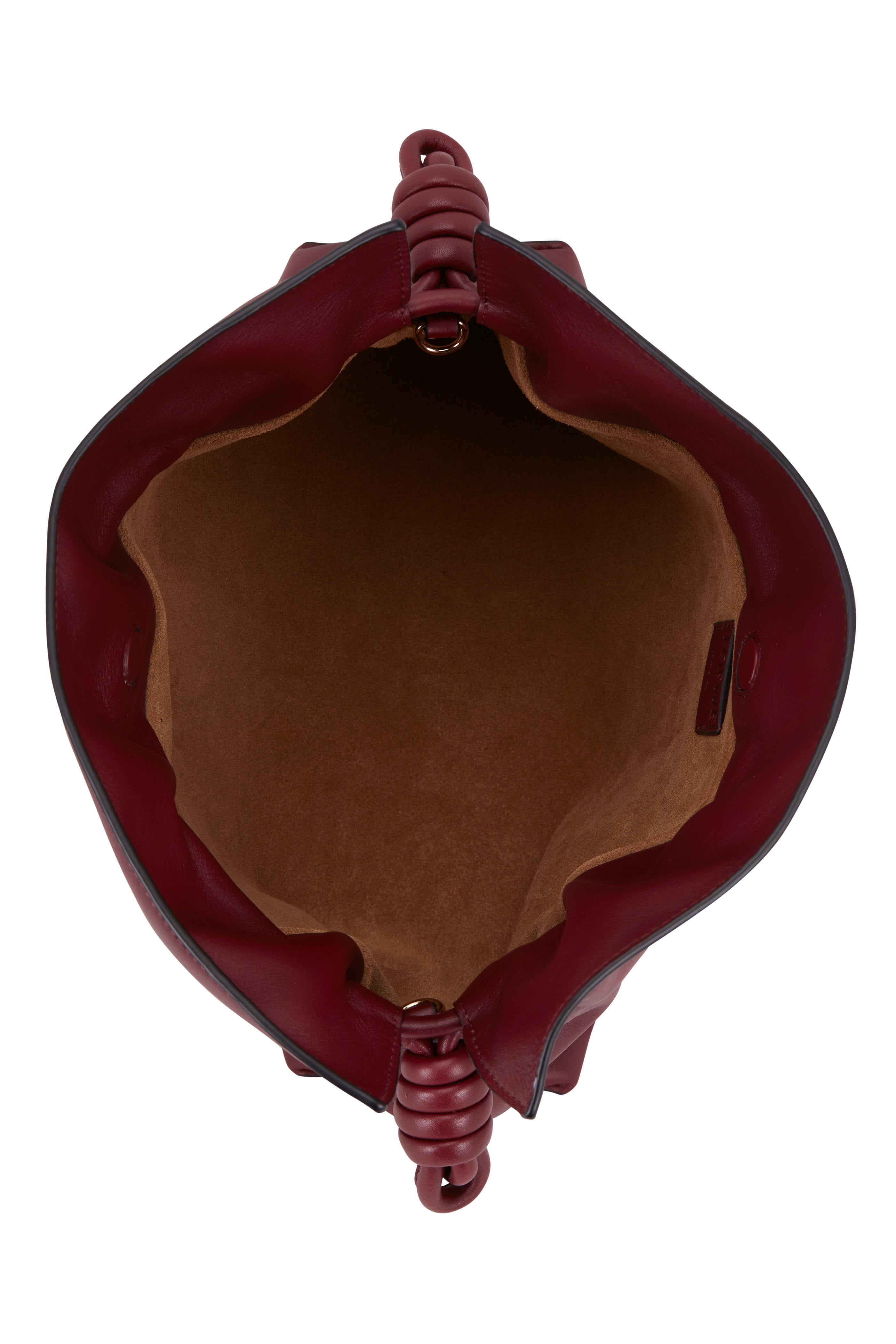 Loewe - Flamenco Malbec Burgundy Nappa Leather Clutch