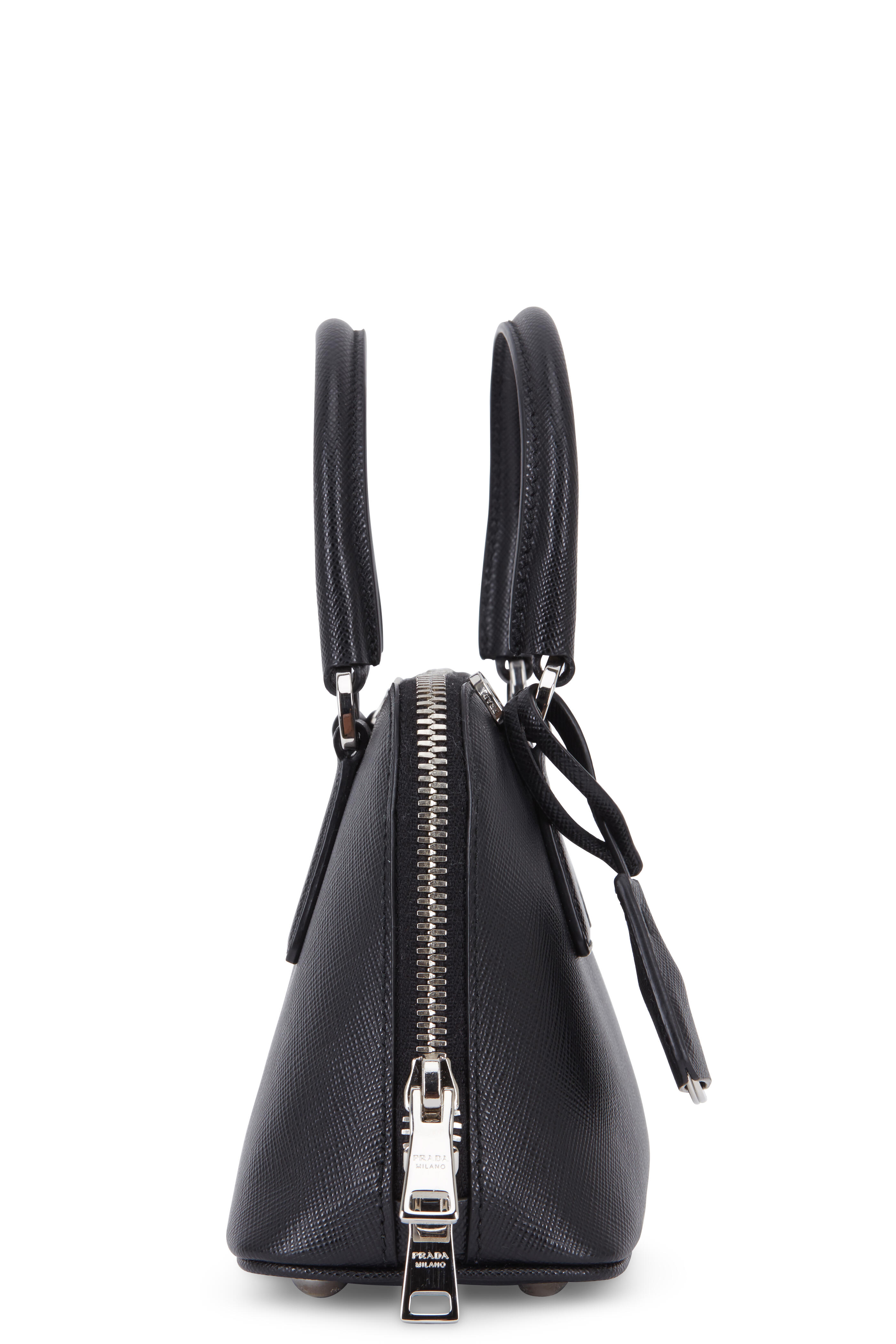 Prada - Black Saffiano Mini Crossbody Bag | Mitchell Stores