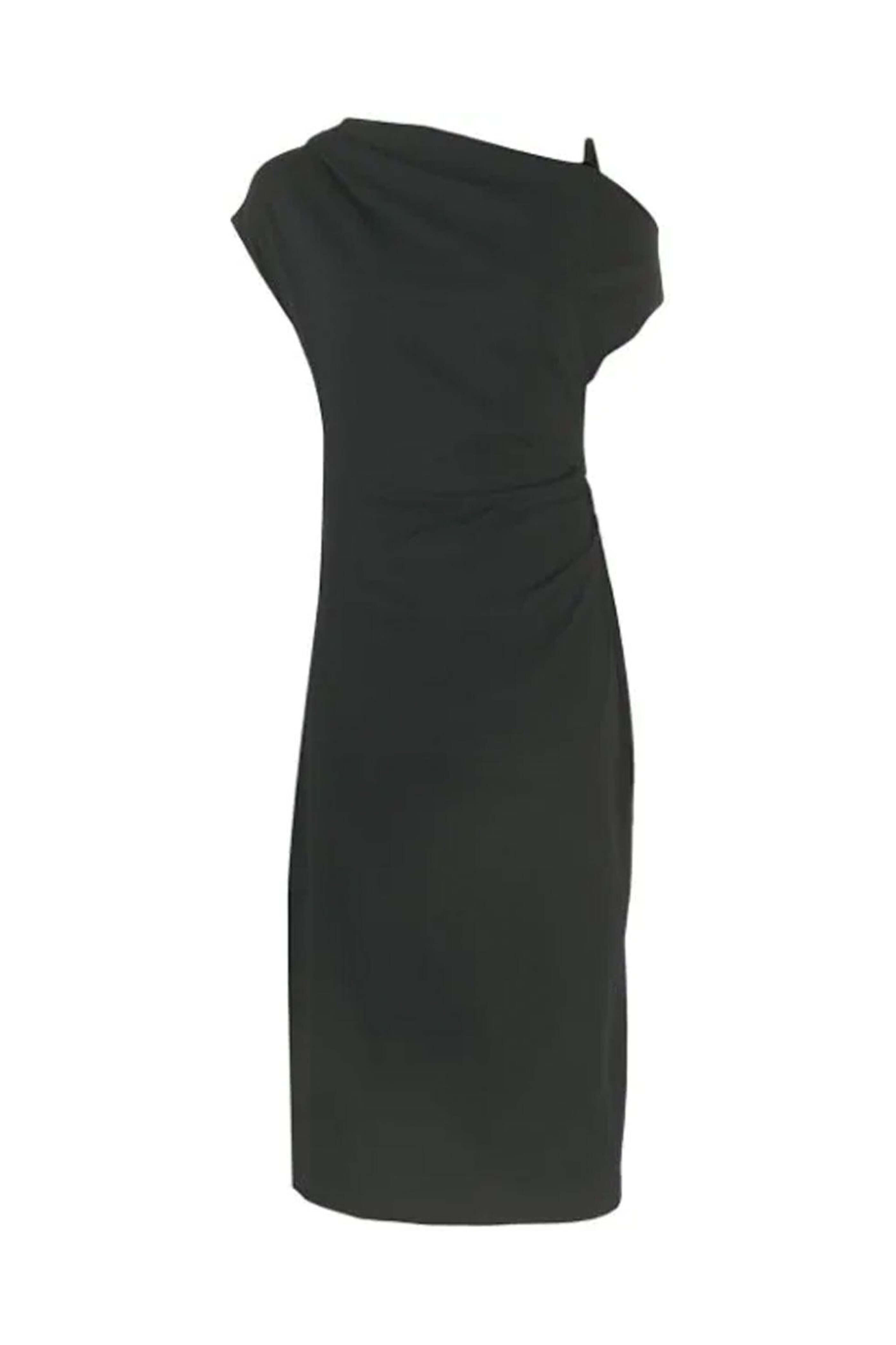 Brunello Cucinelli - Grey One Shoulder Jersey Dress