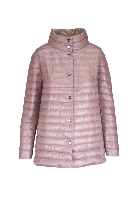 Herno Pale Pink Ultralight Reversible Down Coat