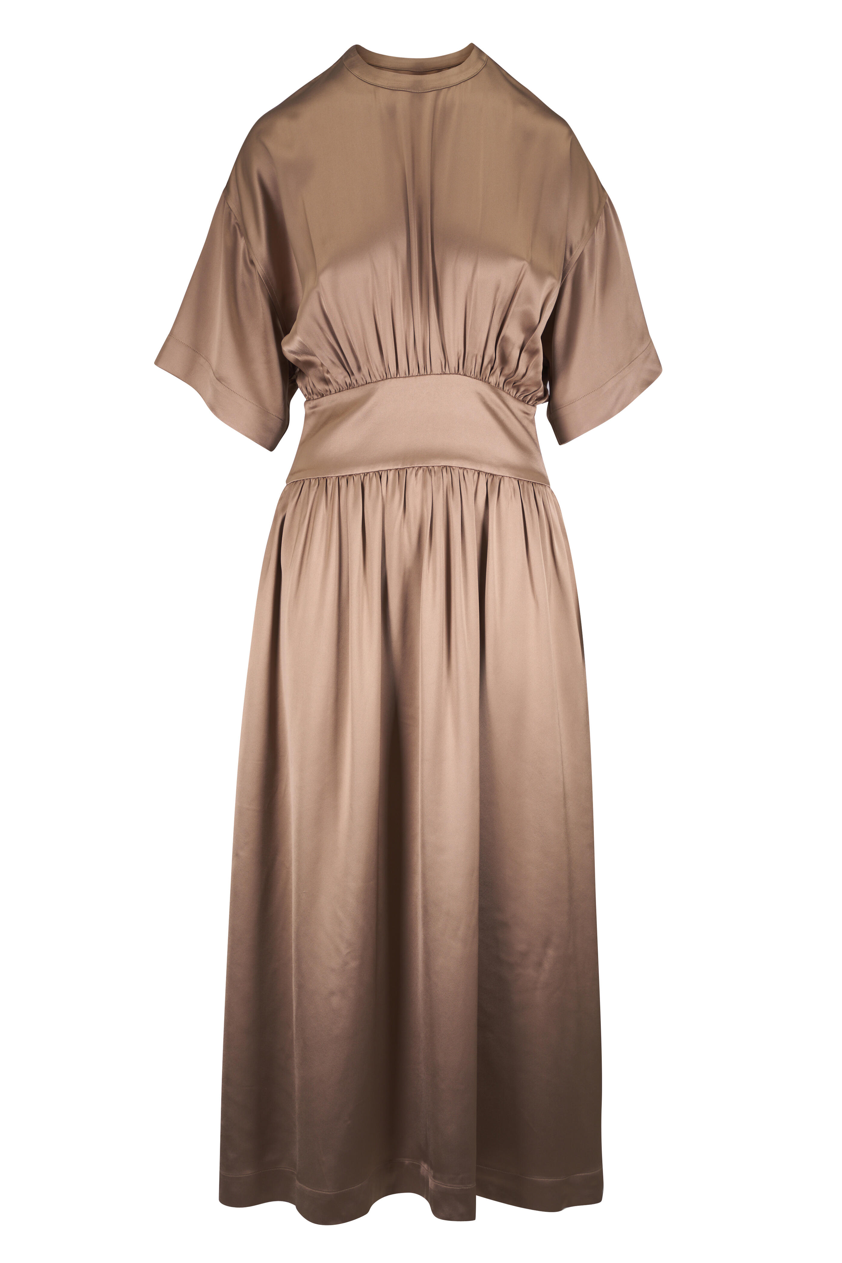 Totême - Latte Satin Tee Dress