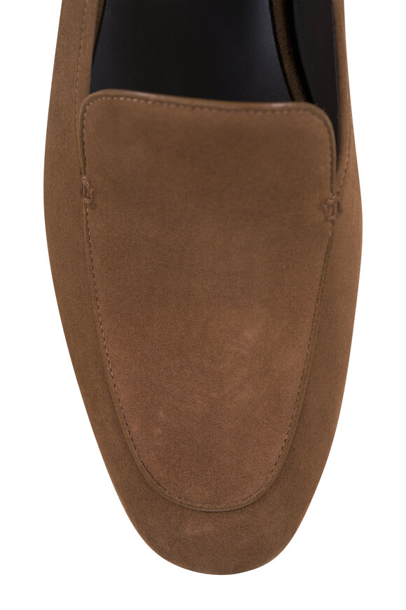The Row Adam Macadamia Suede Loafer - view 4