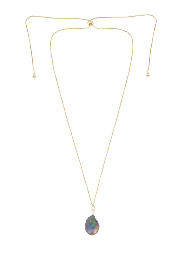 Cristina V. Green Adjustable Baroque Pearl Necklace - view 1
