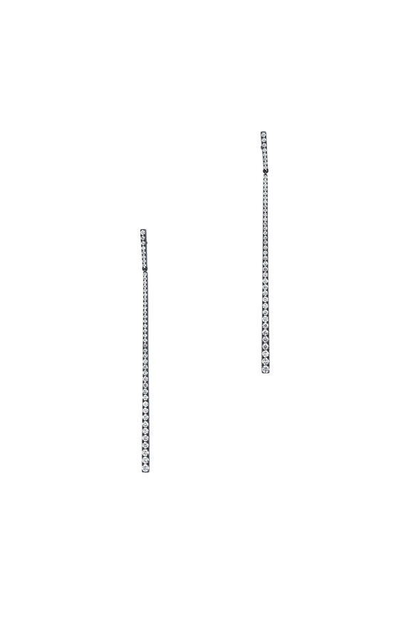 Kai Linz - 18K White Gold Diamond Stick Earrings