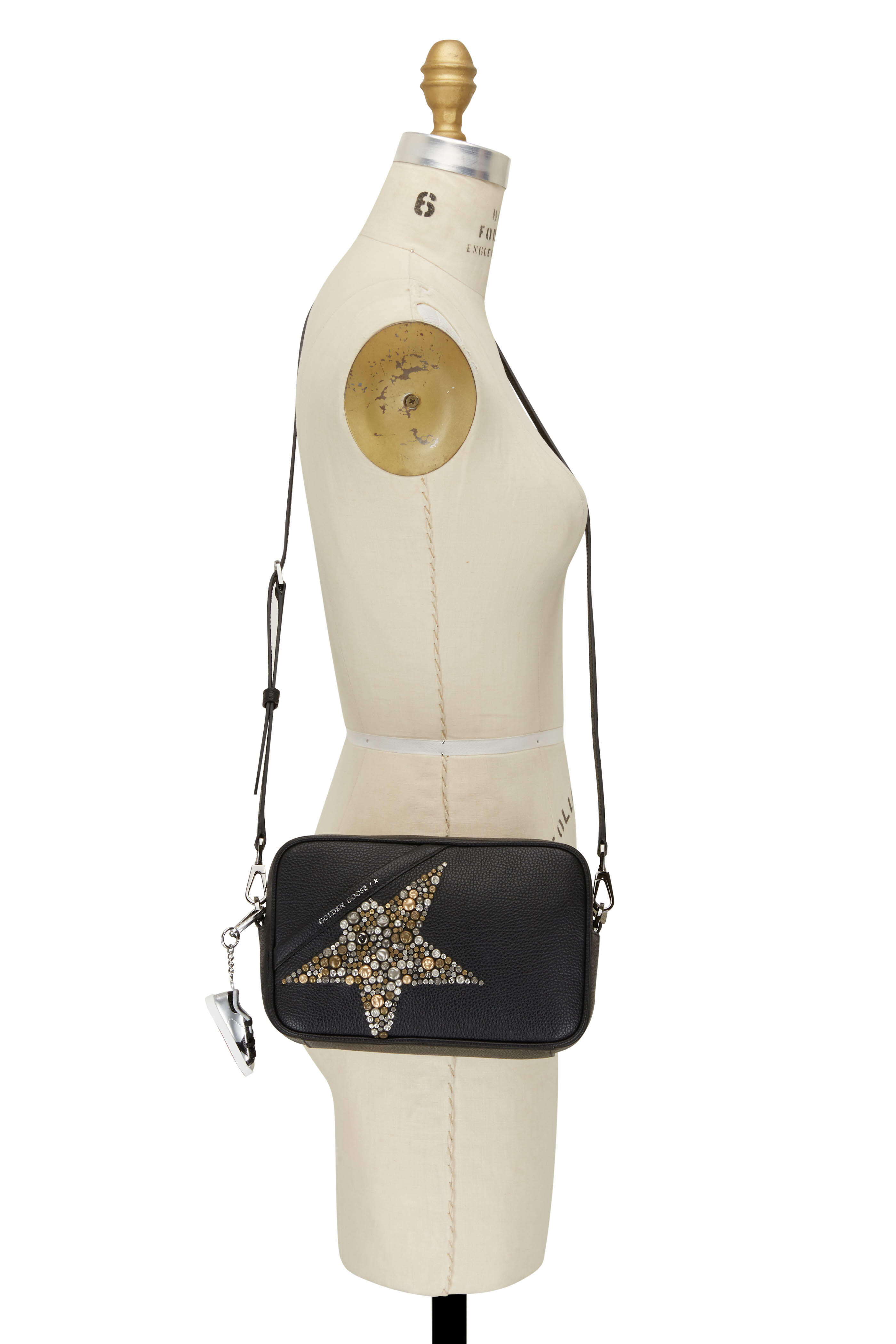 Golden Goose - Star Black Leather Studded Star Camera Bag