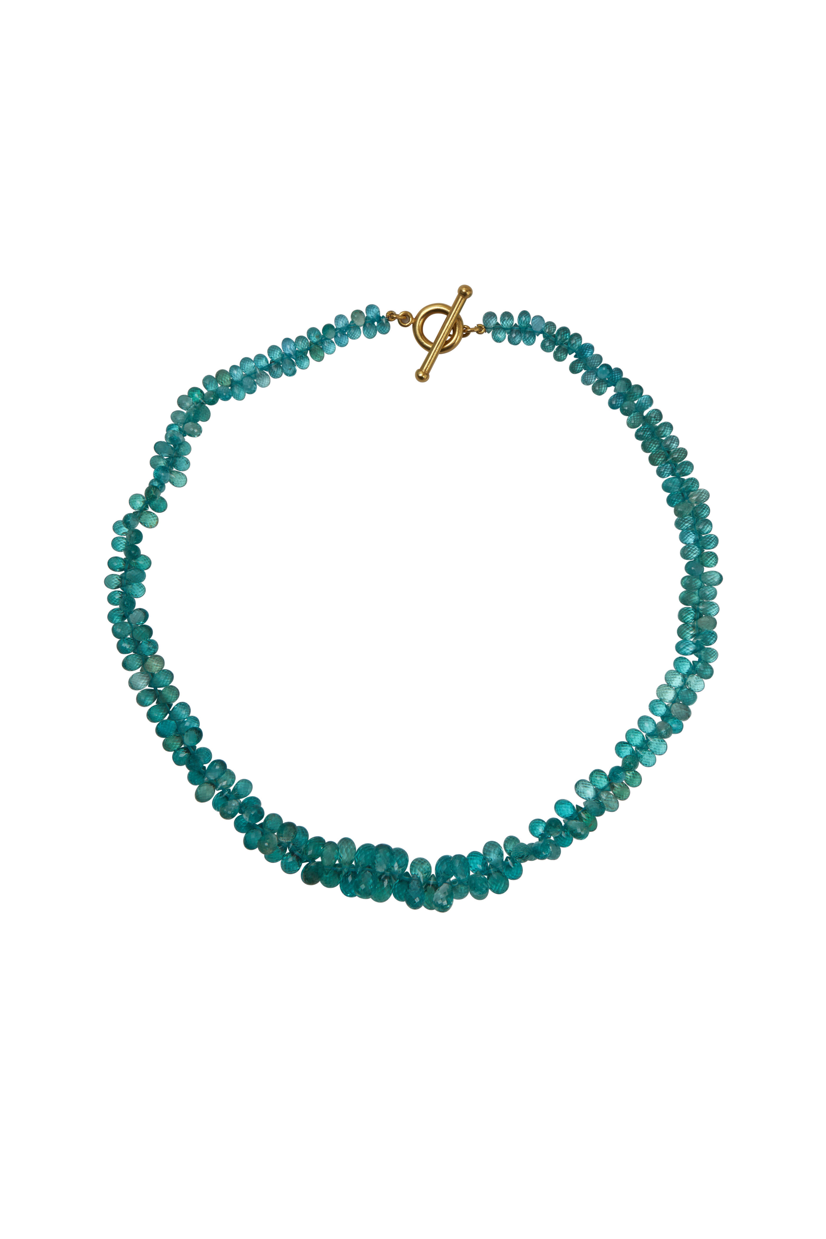 Caroline Ellen - Yellow Gold Apatite Necklace