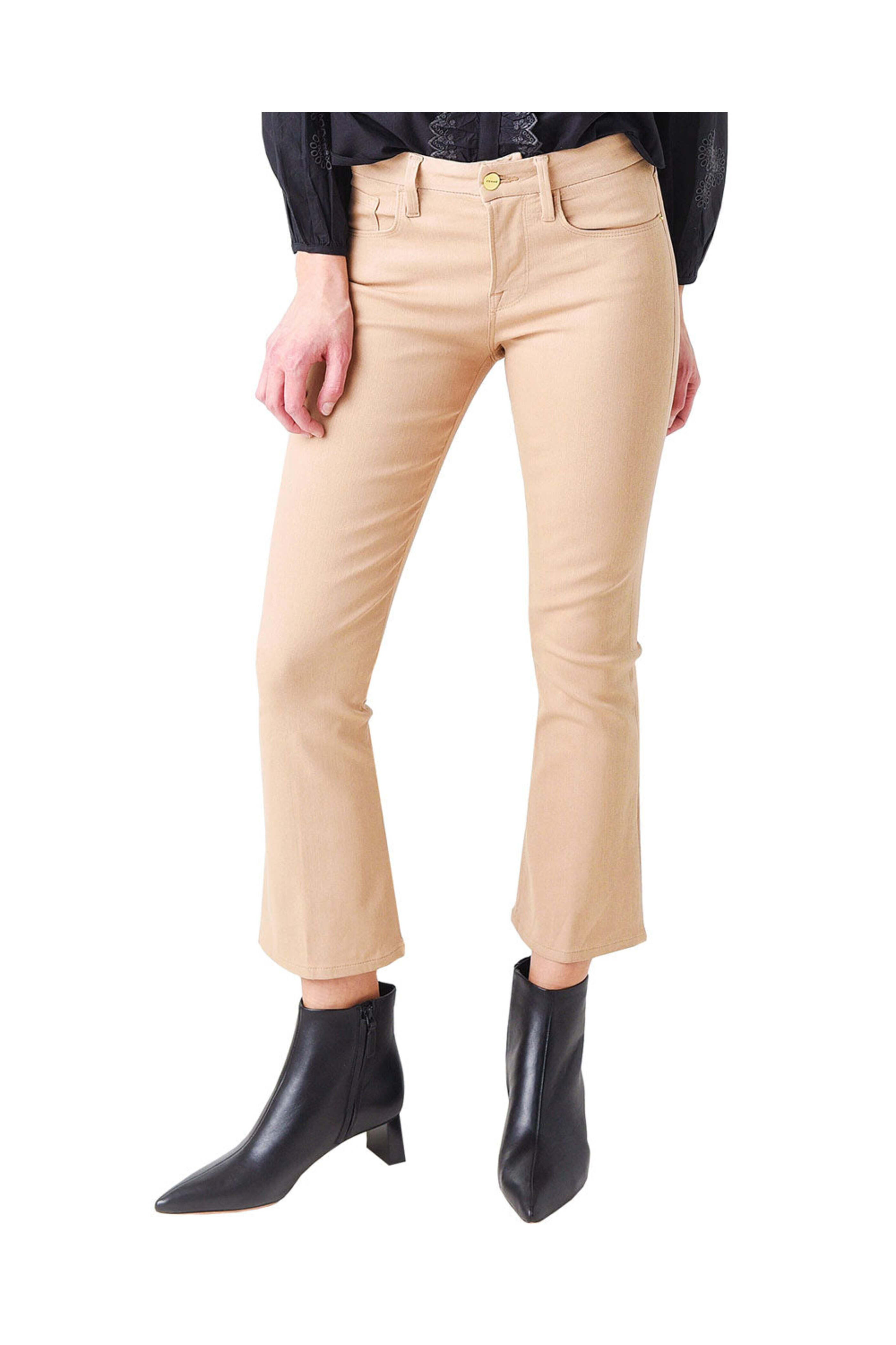 Frame - Le Crop Mini Boot Jean in Toasted Almond