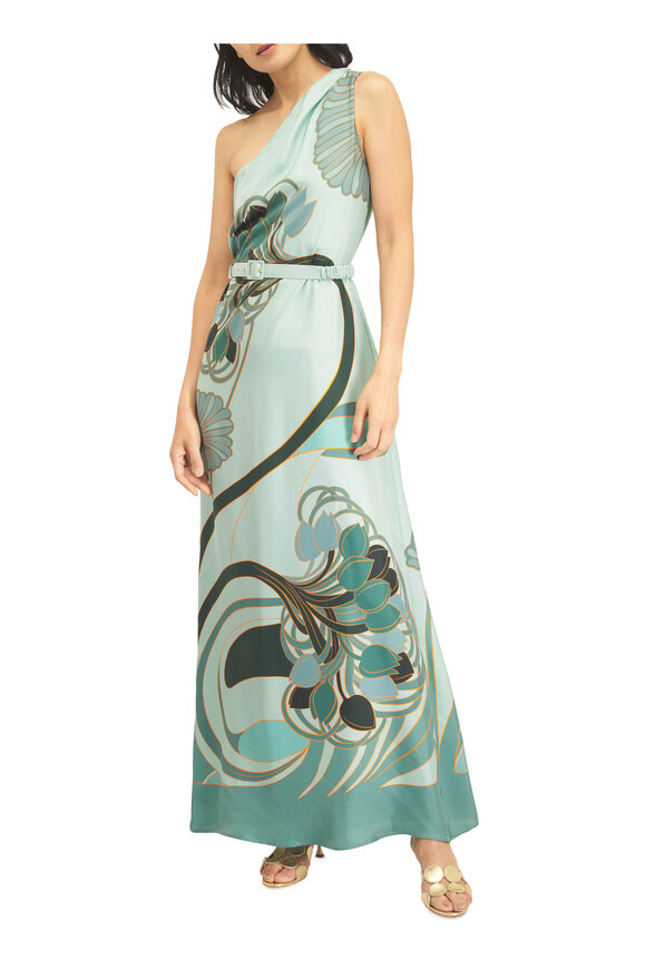 La DoubleJ Roy Blooming Tulip Placée Mint Dress - view 2