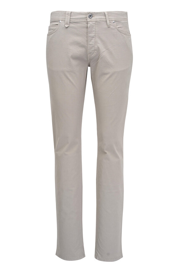 Brioni - Beige Stretch Cotton Five Pocket Pant