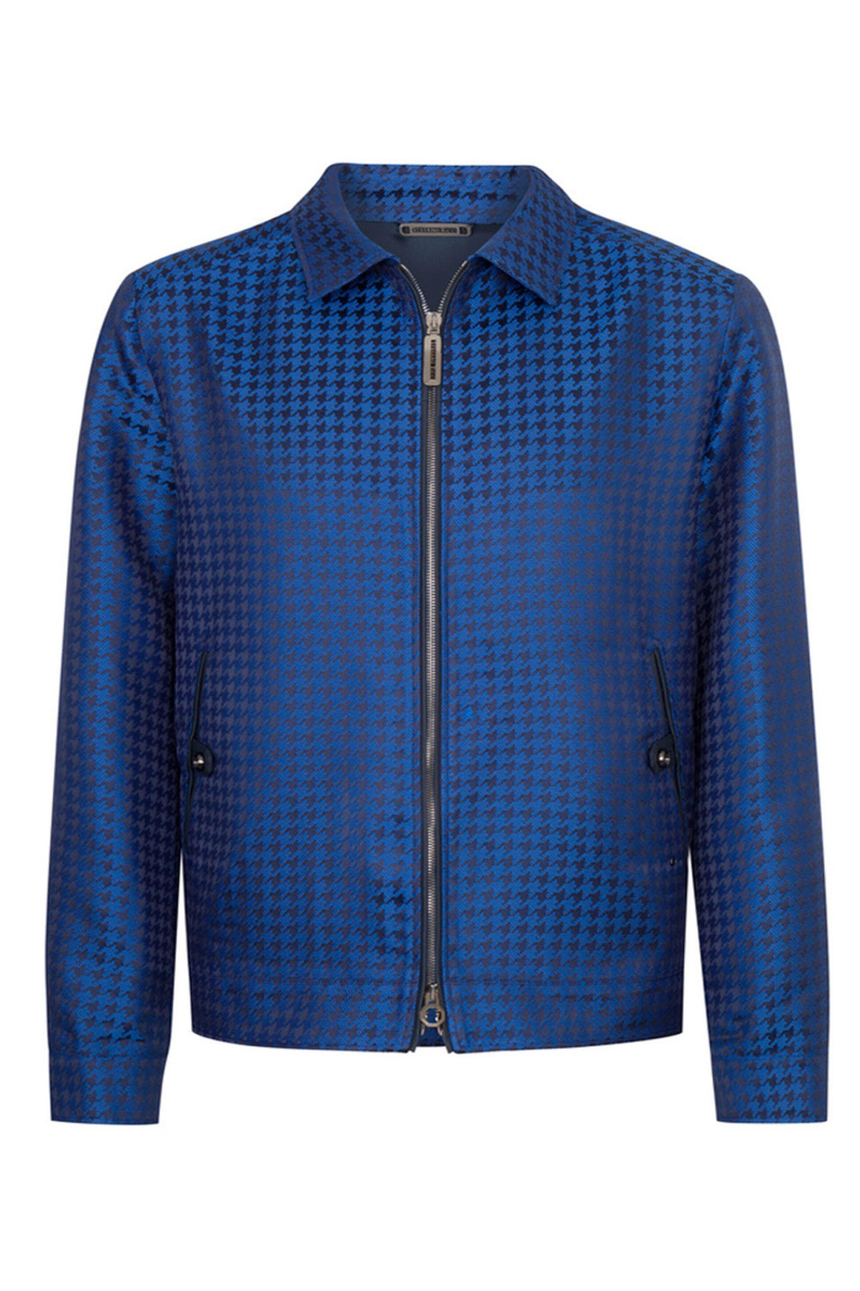 Stefano Ricci - Navy Check Bomber Jacket