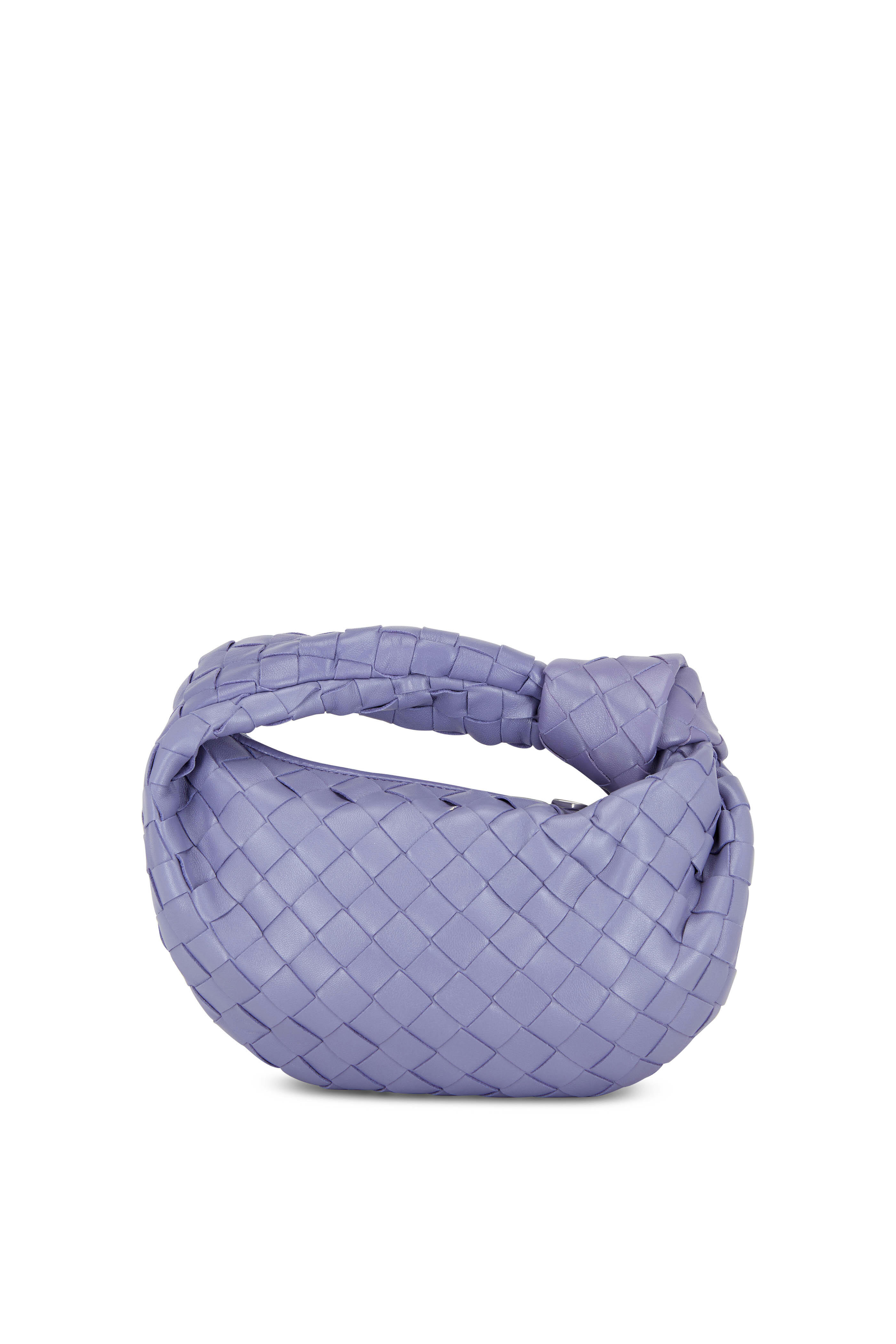 Bottega Veneta - Jodi Lavender Woven Leather Mini Knot Hobo
