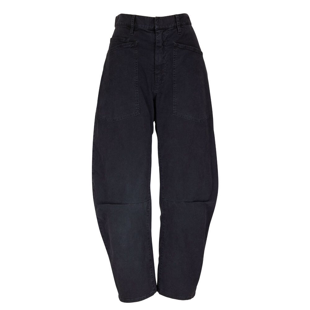 Nili Lotan - Shon Carbon Cotton Curved Pant | Mitchell Stores