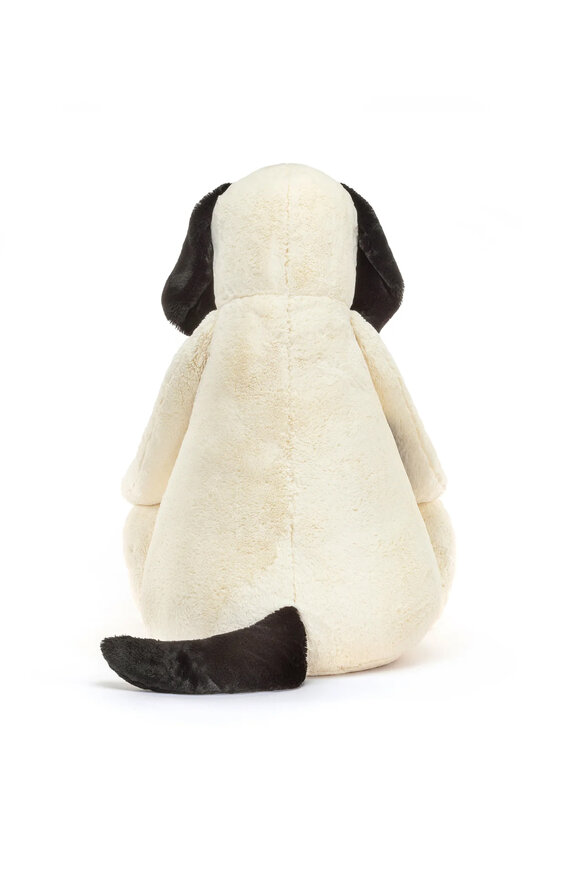 Jellycat Gigantic Bashful Black & Cream Puppy - view 4