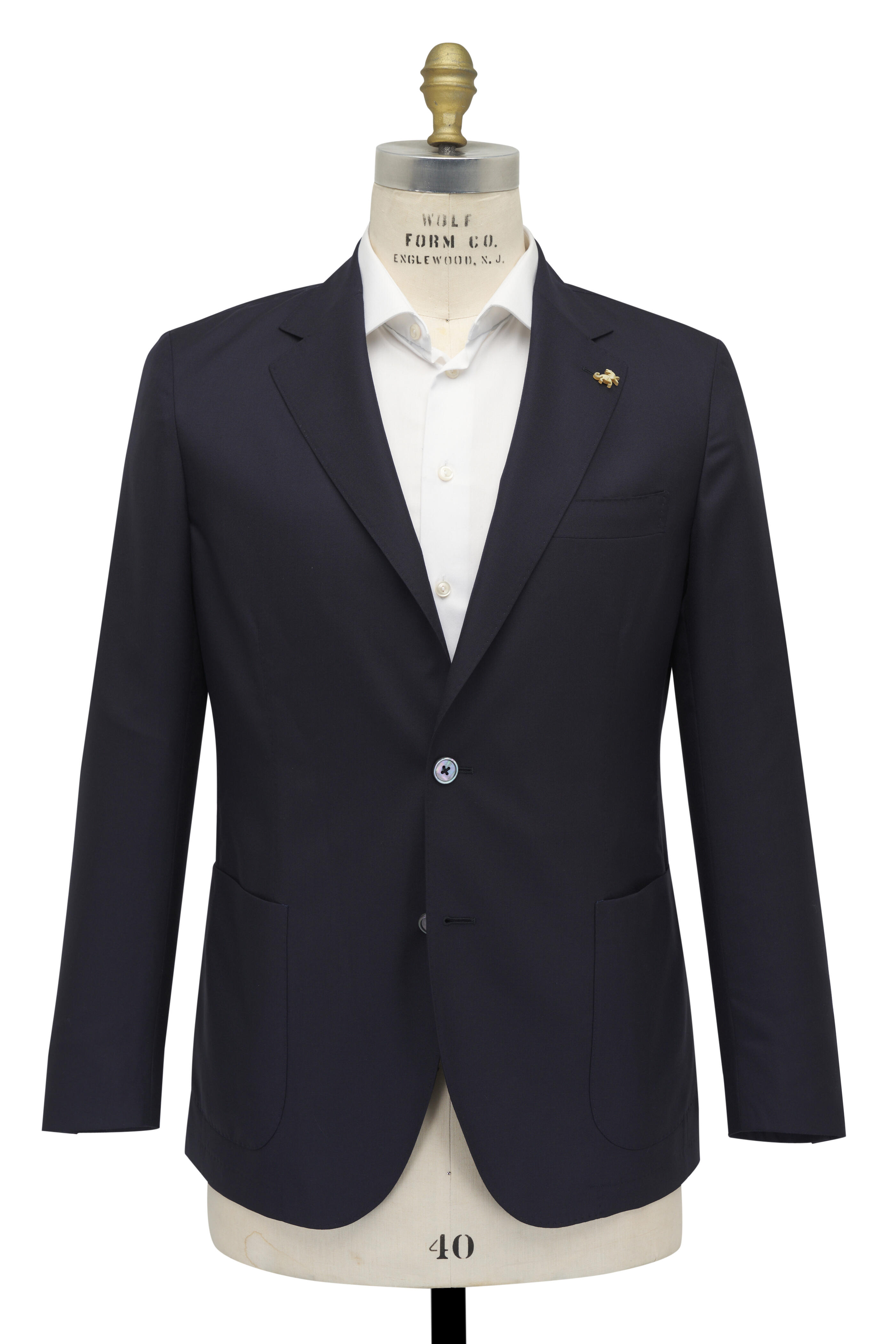 Tombolini - Solid Navy Cashmere Sportcoat
