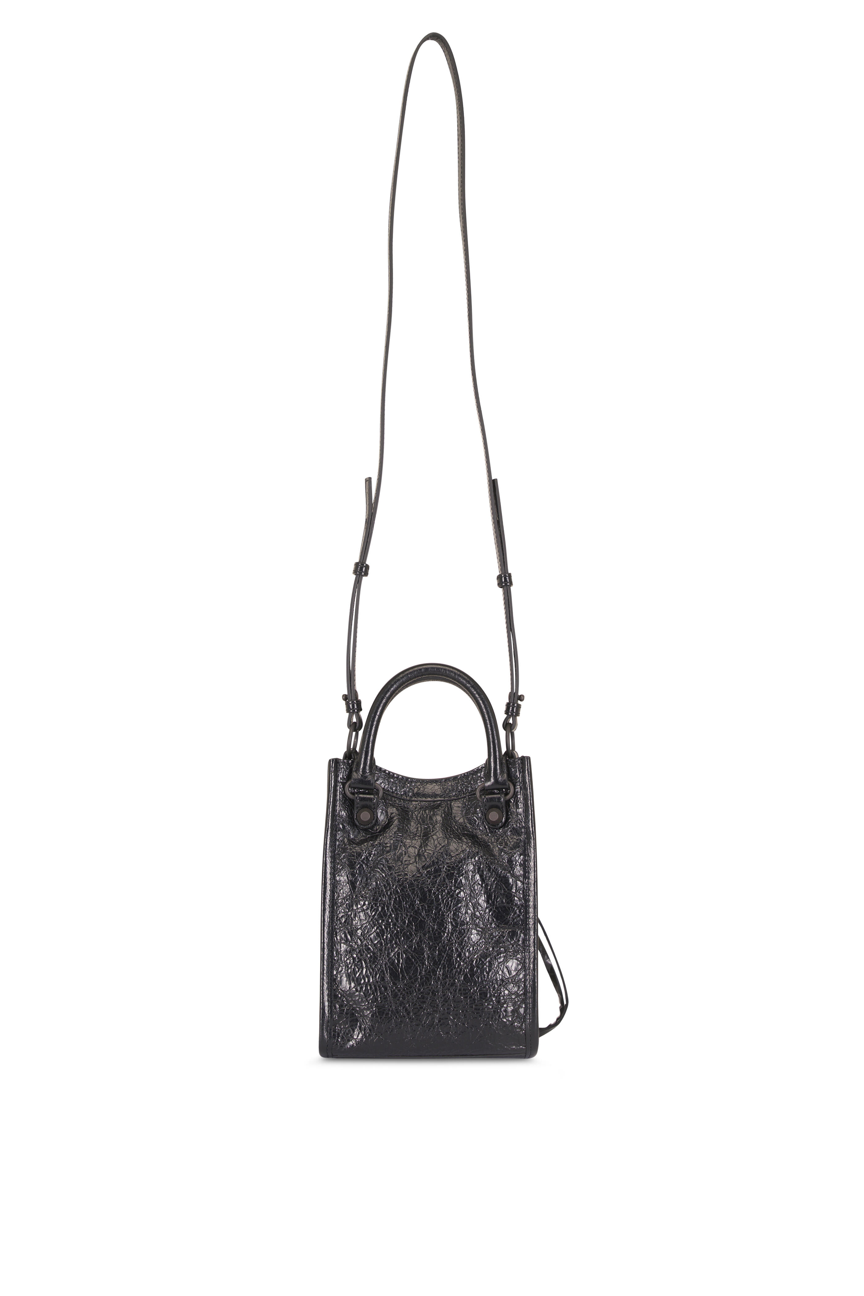 Balenciaga - Le City Tote Black Phone Holder Crossbody - view 2