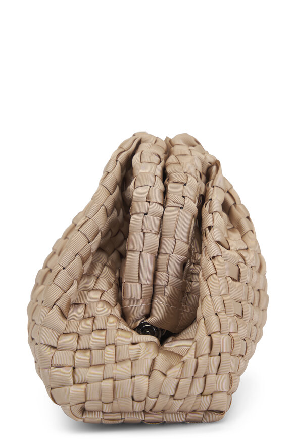 Maria La Rosa - Mini Game Biscotto Woven Ribbon Clutch 