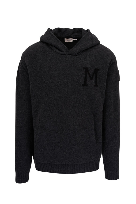 Moncler - Dark Gray Mélange Wool & Cashmere Hoodie 