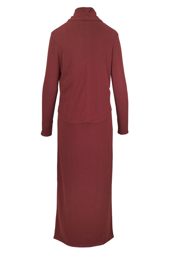 Johanna Ortiz Celestial Silence Chocolate Knit Cotton Dress - view 4