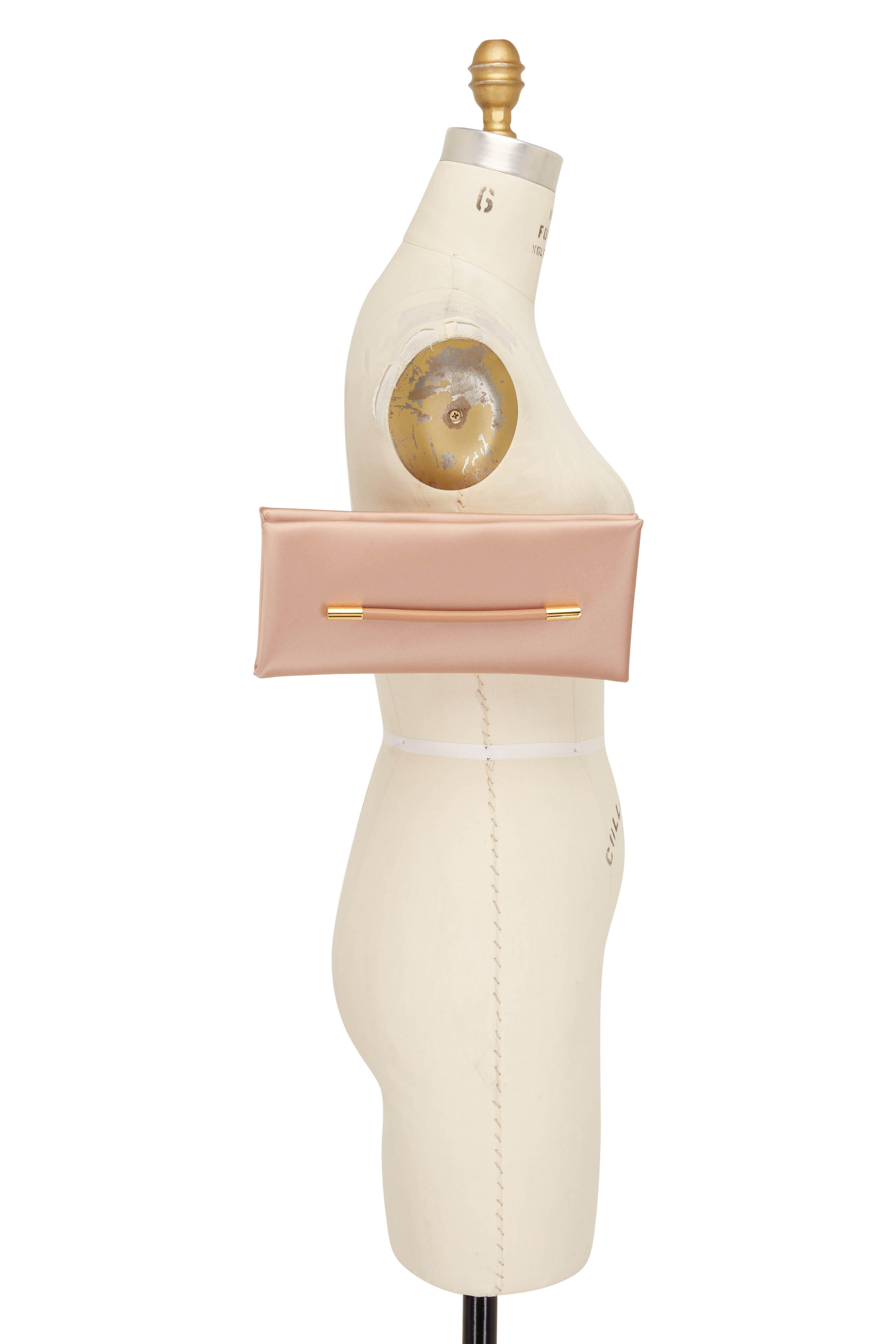 Tom Ford - Ava Blush Nude Satin Clutch