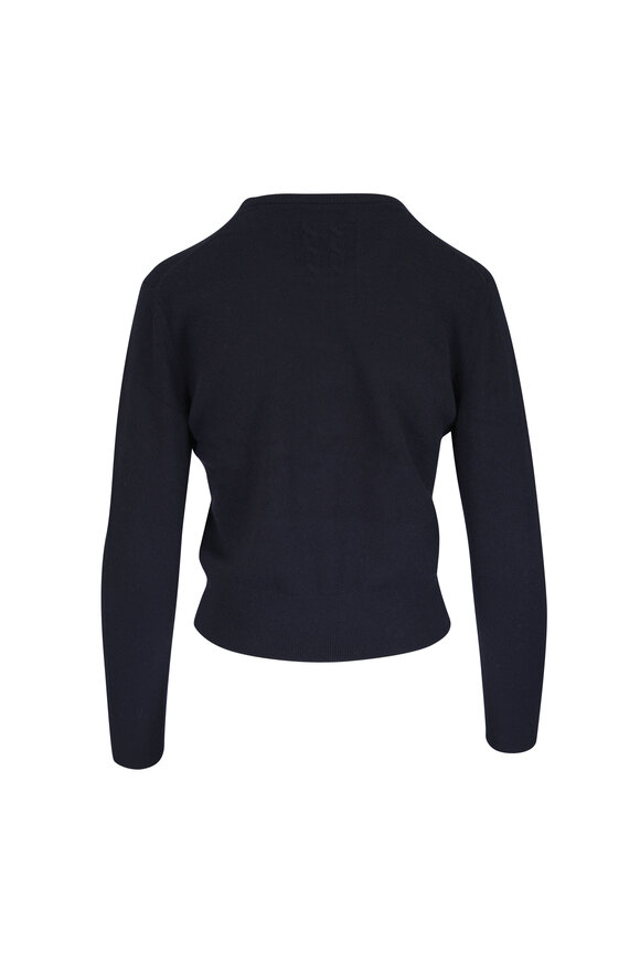 Nili Lotan Tamara Dark Navy Cashmere Sweater - view 3