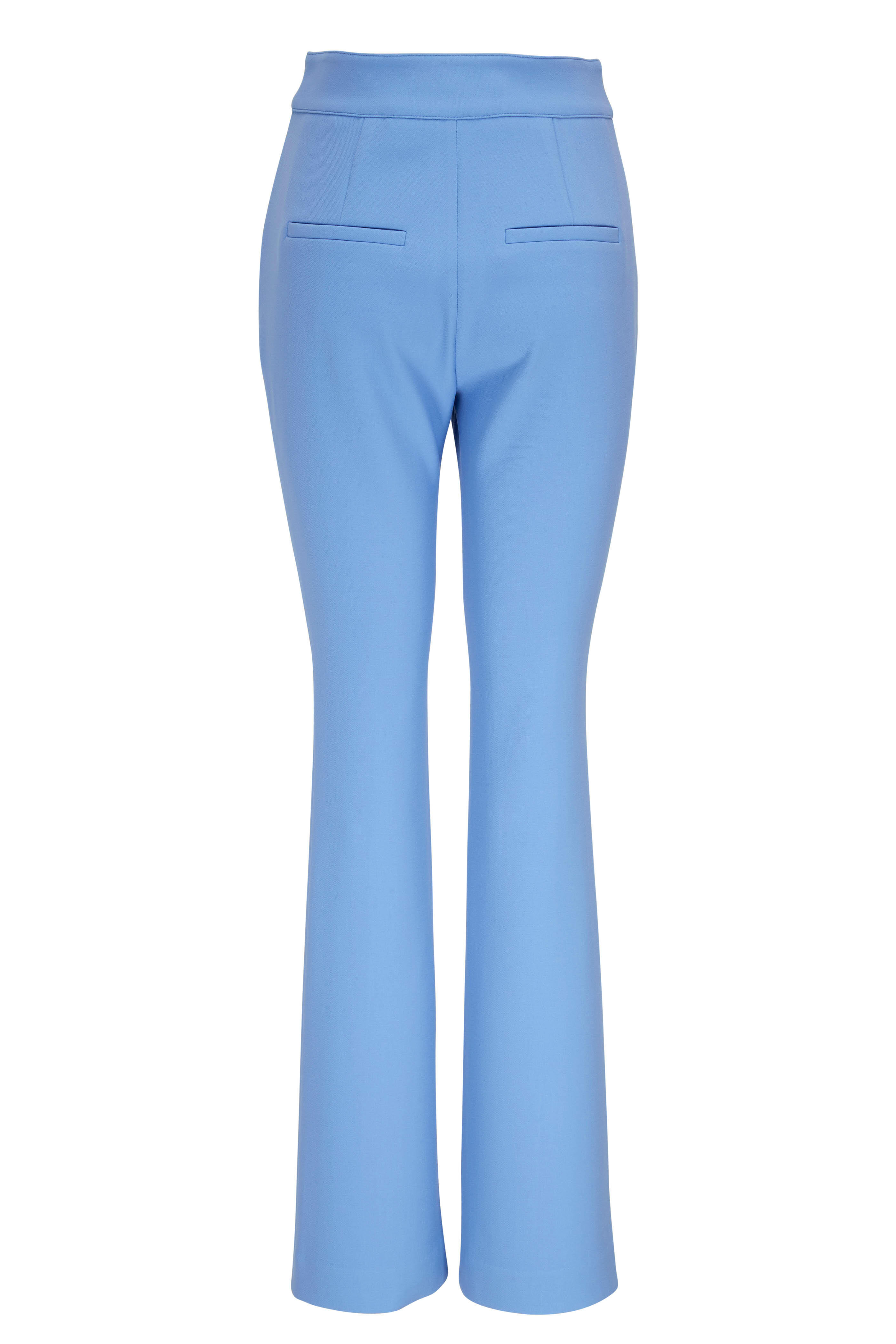 Veronica Beard - Xael Aero Blue High-Rise Front Seam Suiting