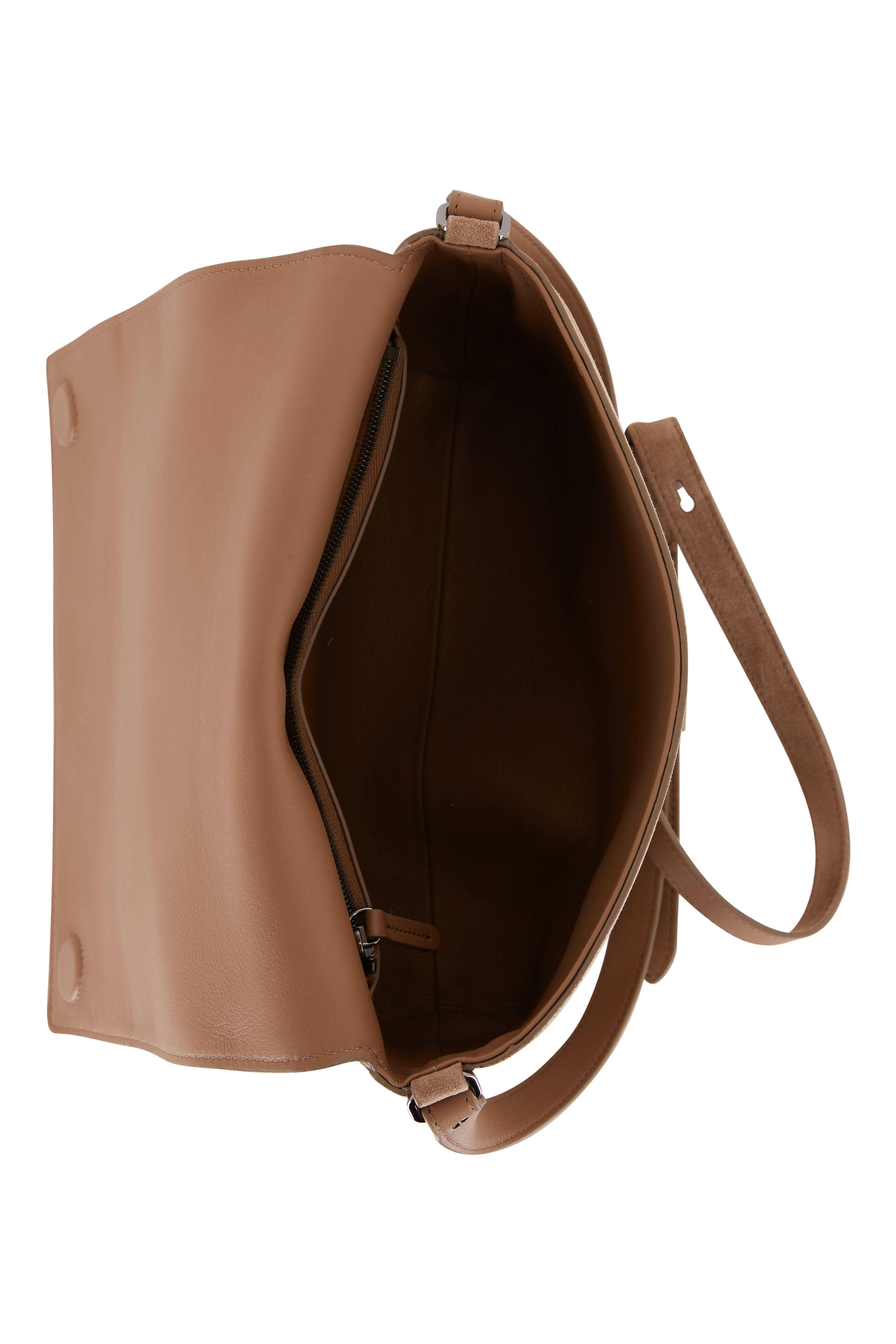 ショルダーバッグ・ポシェット BRUNELLO CUCINELLI Women Shoulder Bags MBHID2663 C8187 BROWN BRUNELLO CUCINELLI Bead-embellished leather shoulder bag