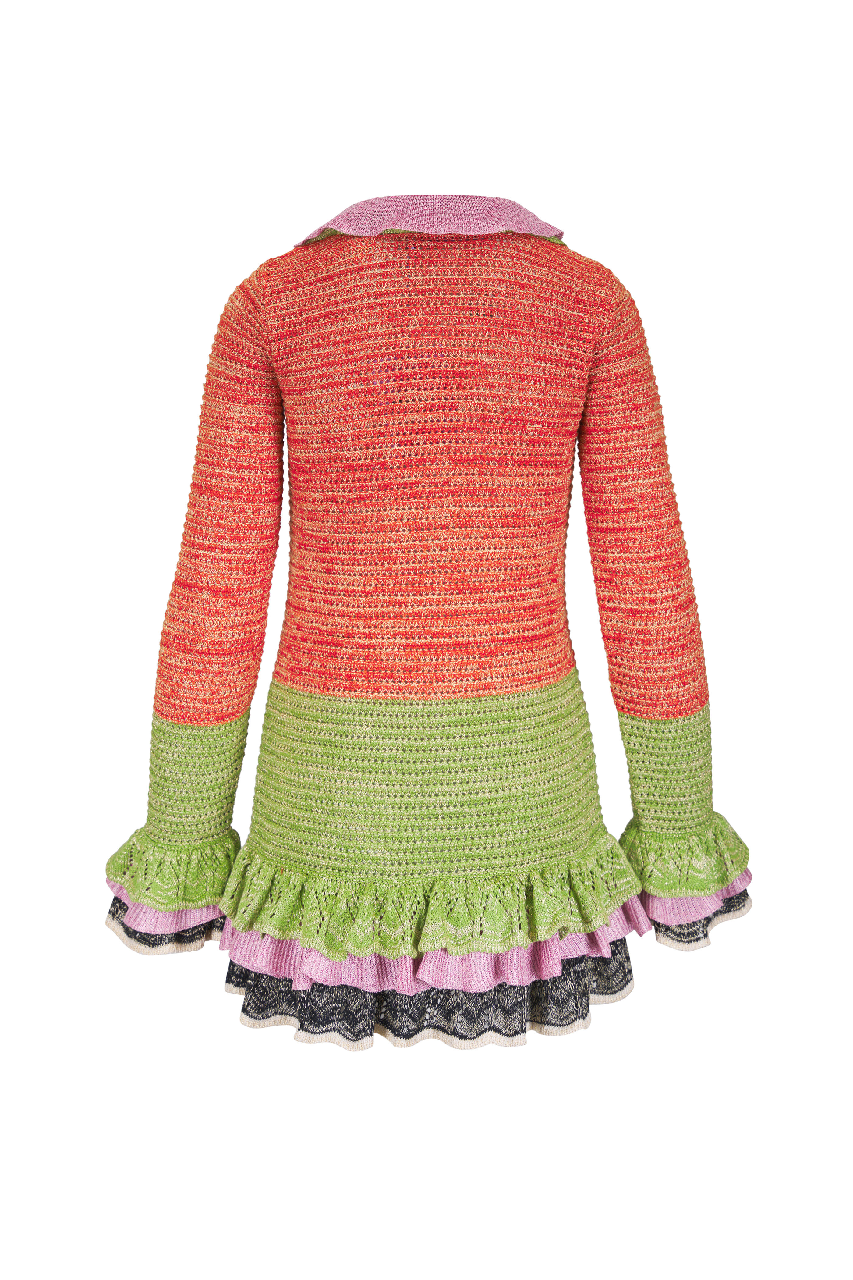 La DoubleJ - Eight Counts Multicolor Ruffle Cardigan - view 2