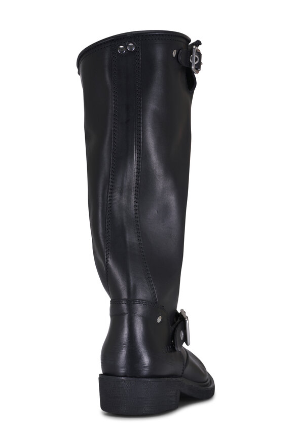 Golden Goose - Biker Black Leather Boot, 30mm