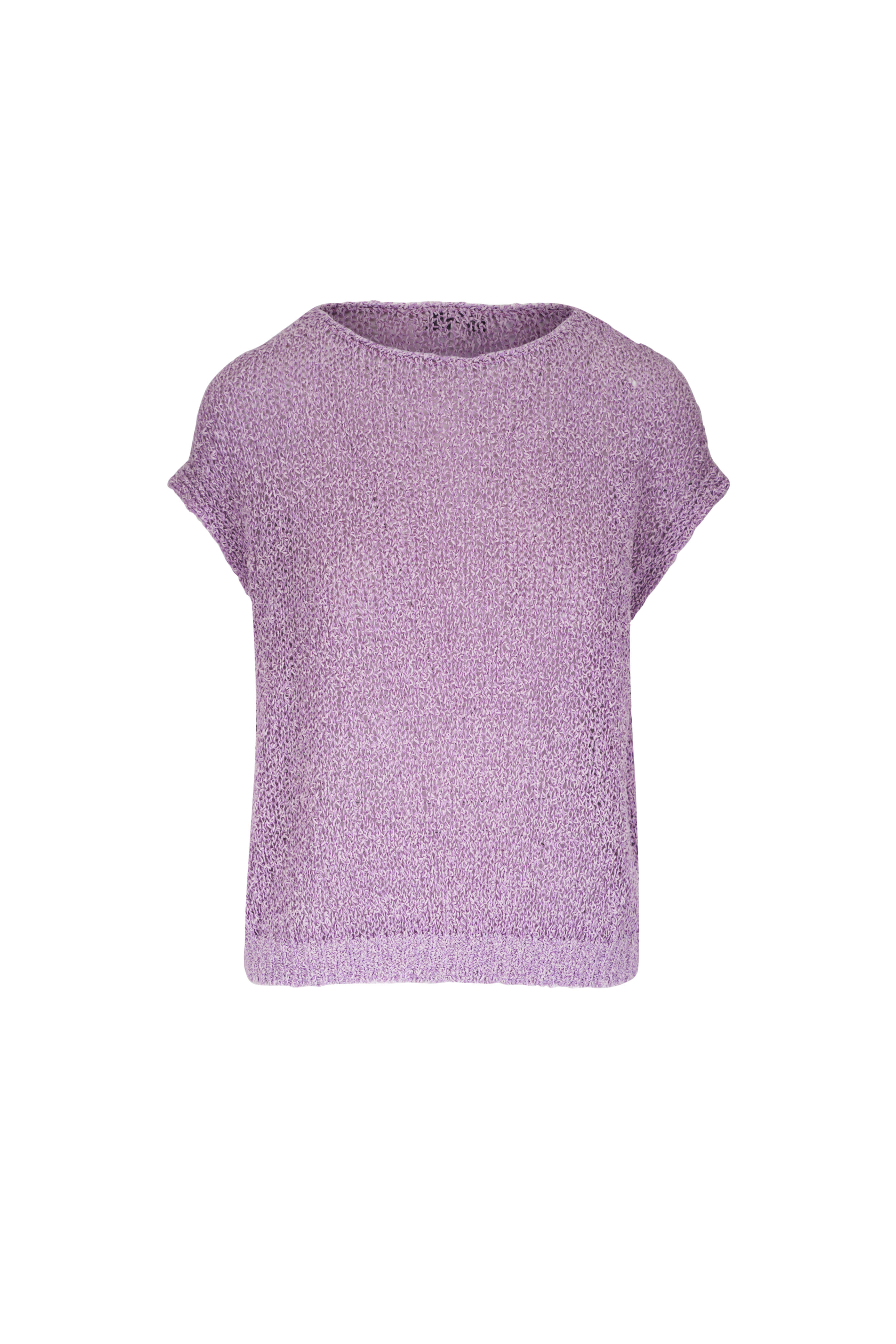 Lafayette 148 New York - Lavender Open Stitch Sweater