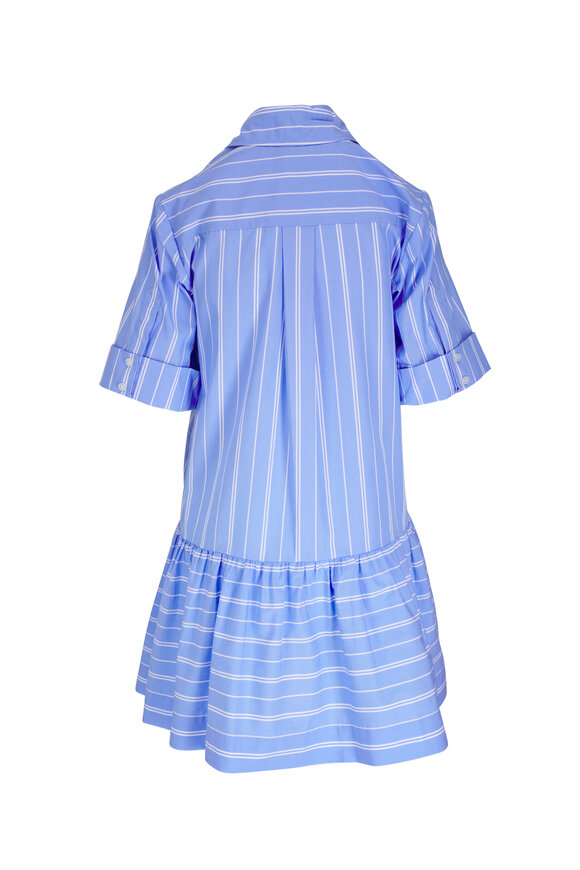 Jonathan Simkhai - Cris Blue & White Stripe Shirtdress