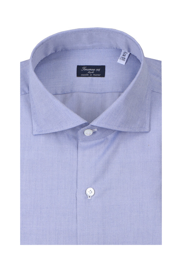 Finamore Dark Blue Textured Sport Shirt - view 1