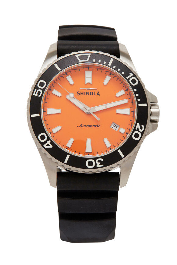 Shinola - The Lake Huron Monster Black Automatic Watch, 43mm