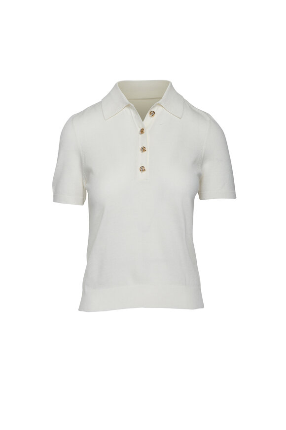 Altuzarra Nemo Ivory Knit Polo