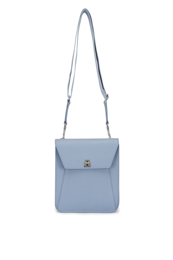 Akris Anouk Light Blue Leather Crossbody Bag