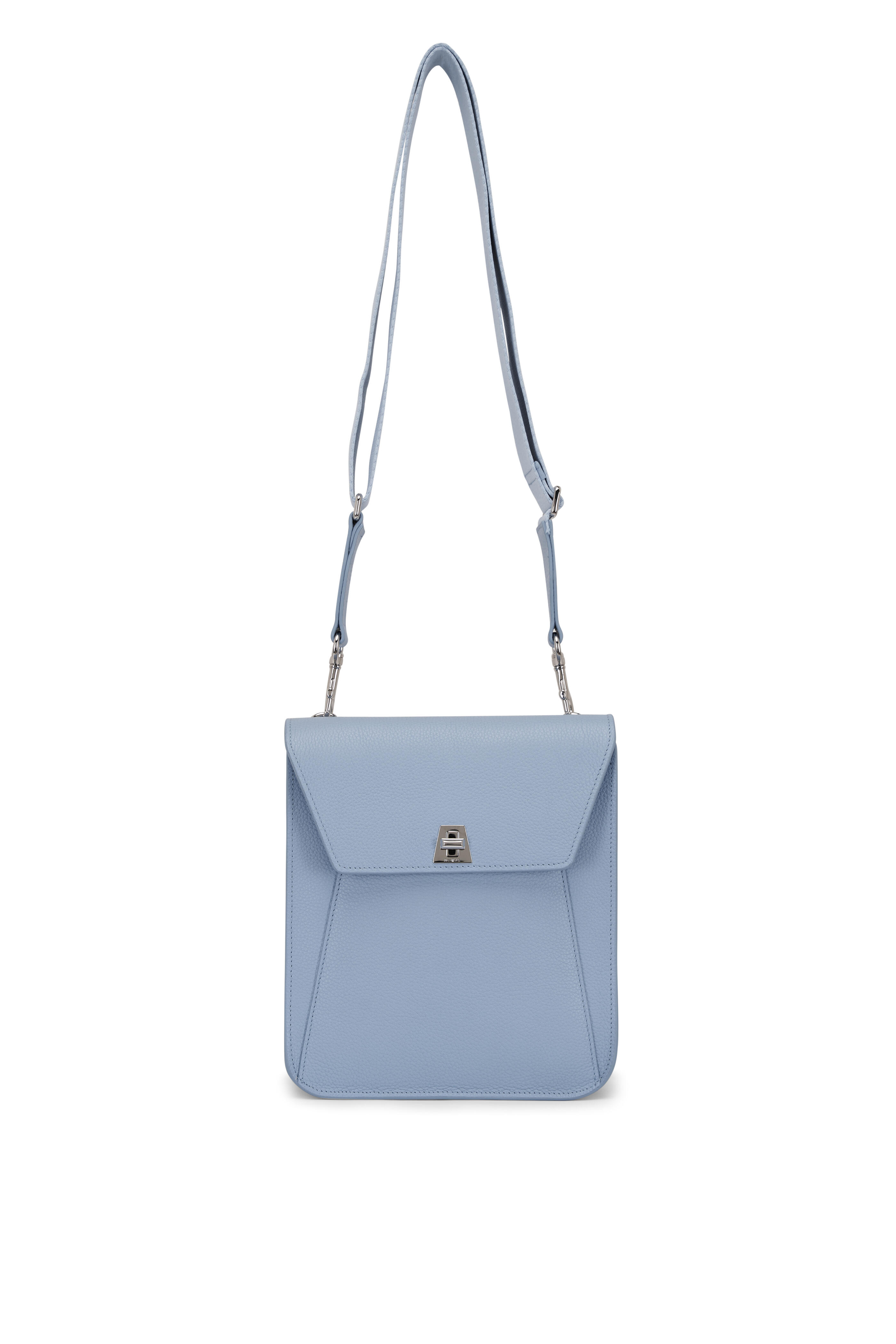 Akris - Anouk Light Blue Leather Crossbody Bag